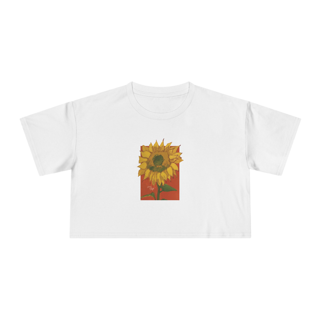 "DEL SOL" (2018) Boxy Cropped Cotton Tee