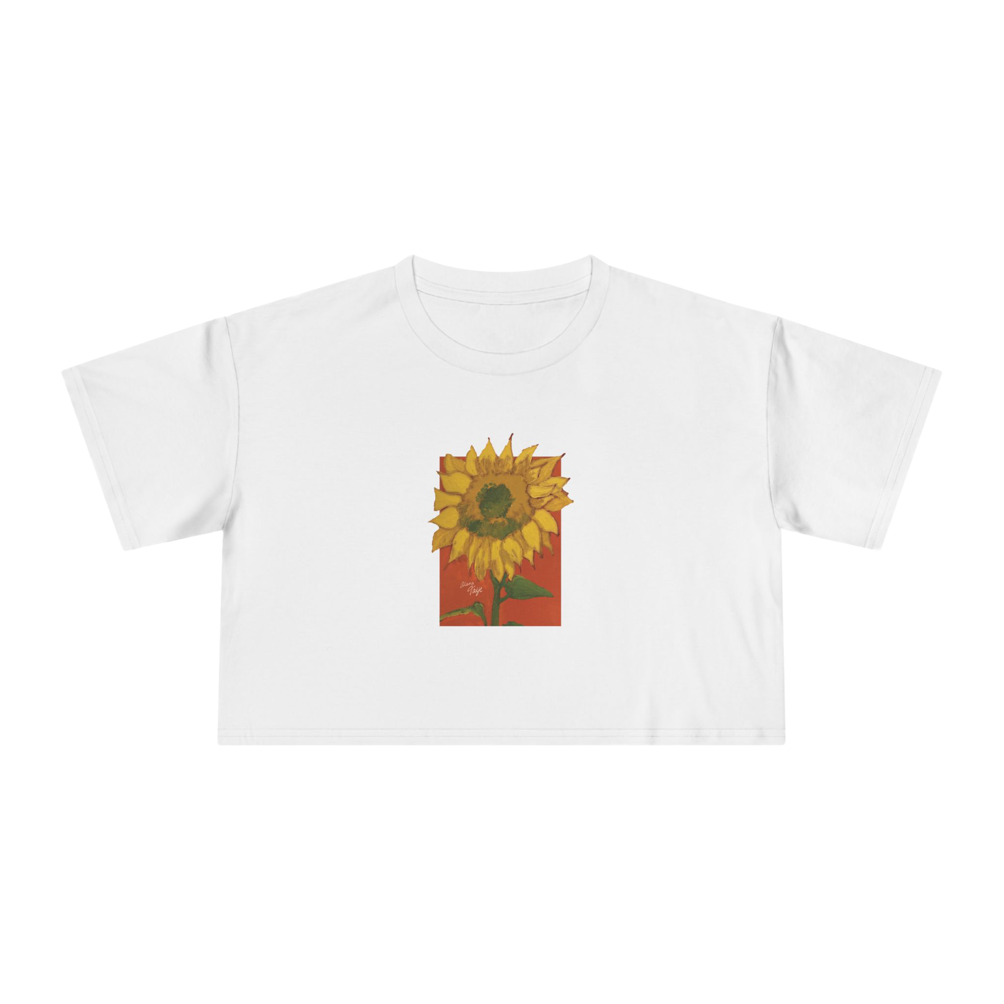 "DEL SOL" (2018) Boxy Cropped Cotton Tee