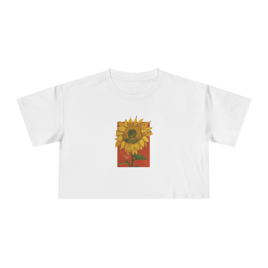 "DEL SOL" (2018) Boxy Cropped Cotton Tee