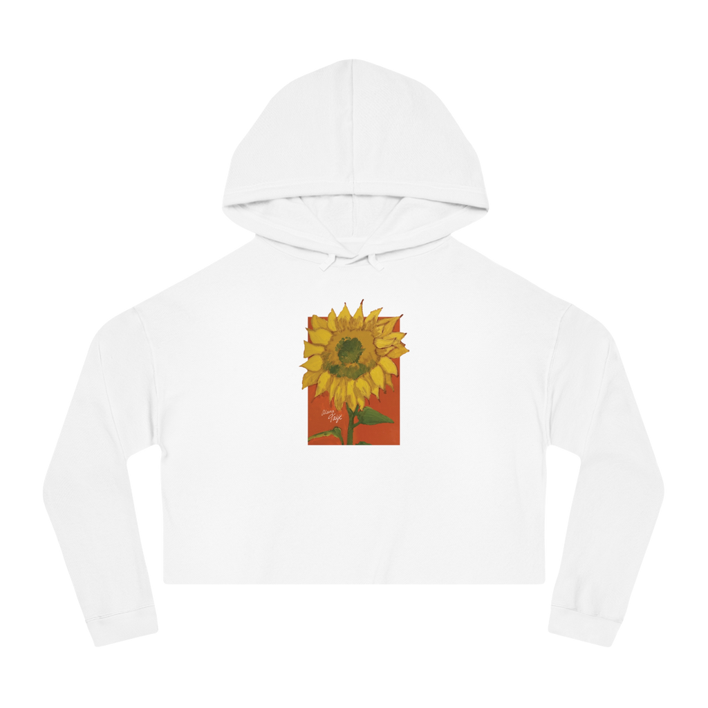 "DEL SOL" (2018) Boxy Cropped Cotton Hoodie