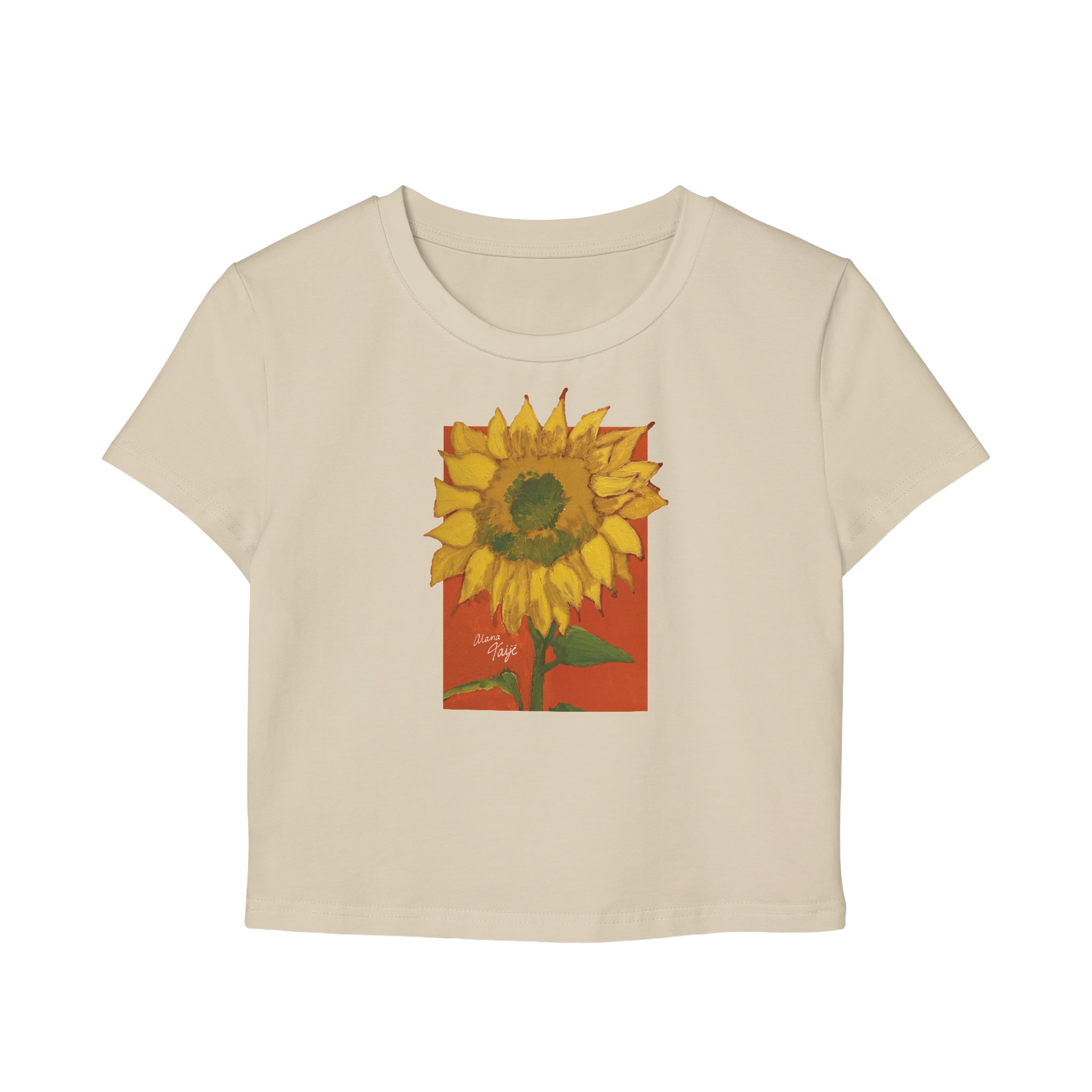 "DEL SOL" (2018) Cropped Cotton Tee