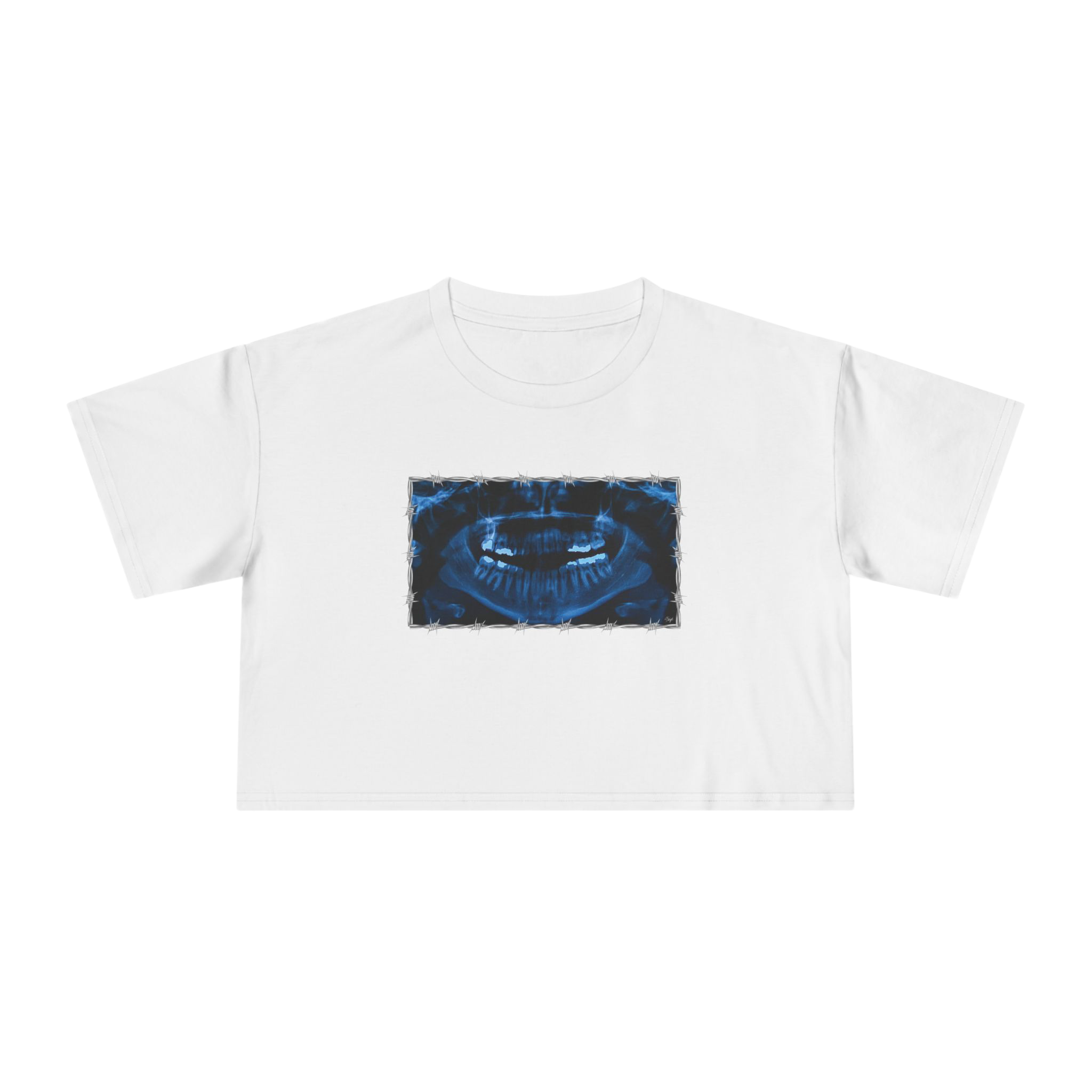 "NOVOCAINE" (2019) Boxy Cropped Cotton Tee