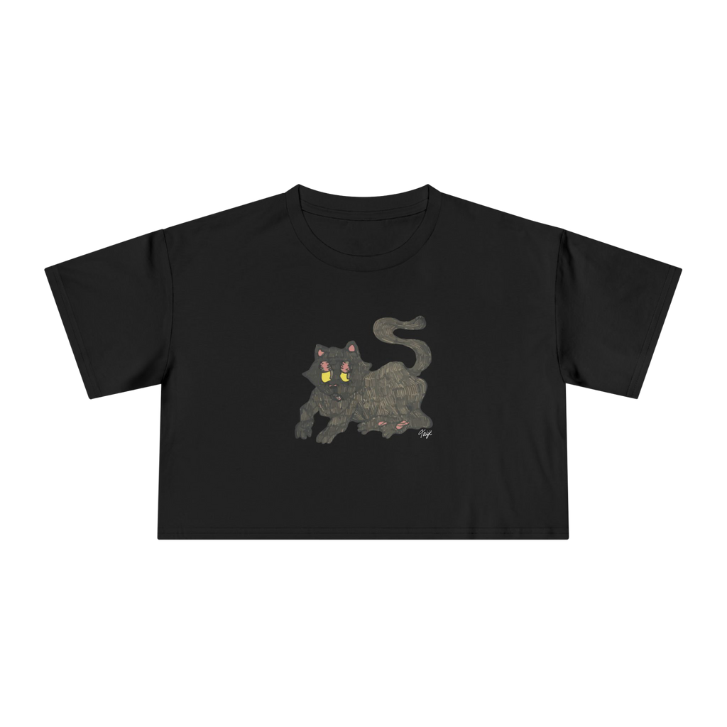 "GATO" (2019) Boxy Cropped Cotton Tee