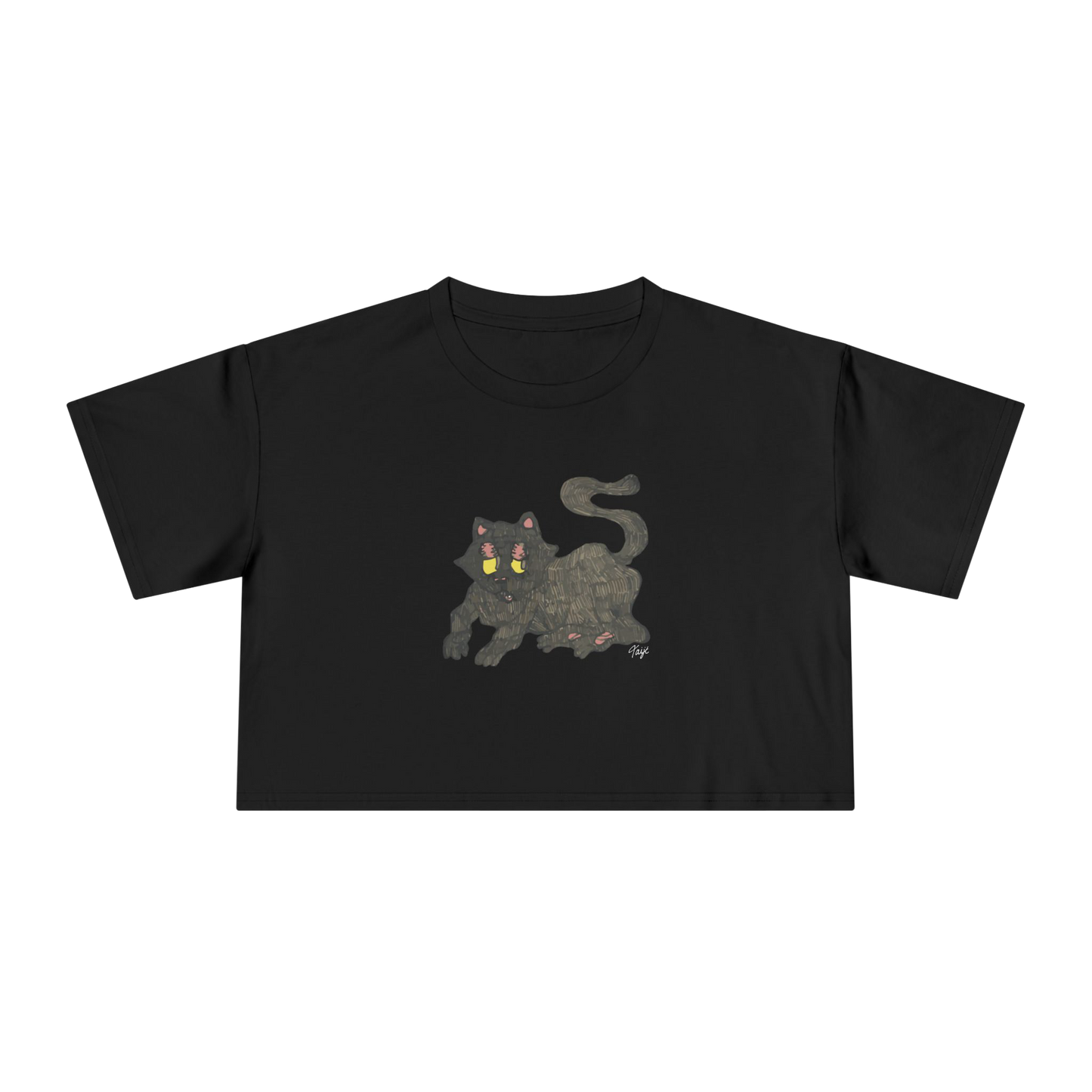 "GATO" (2019) Boxy Cropped Cotton Tee