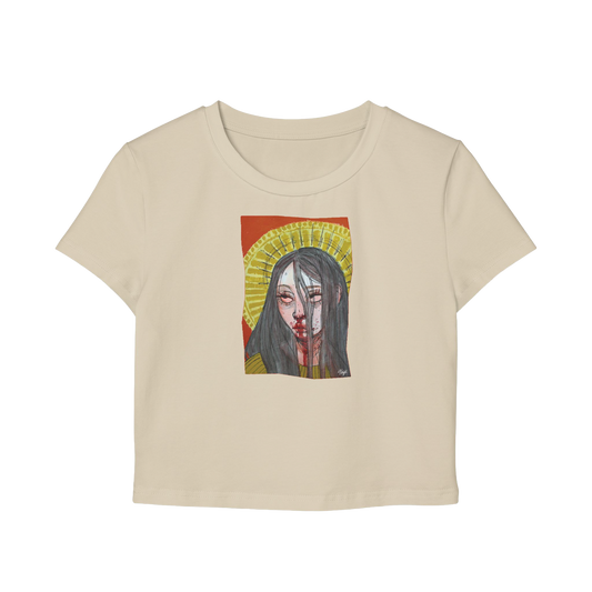 "FALSE IDOL" (2018) Cropped Cotton Tee