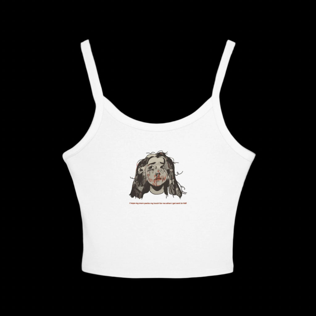 "MOMMY, PACK MY LUNCH" (2017) Spaghetti Strap Tank Top
