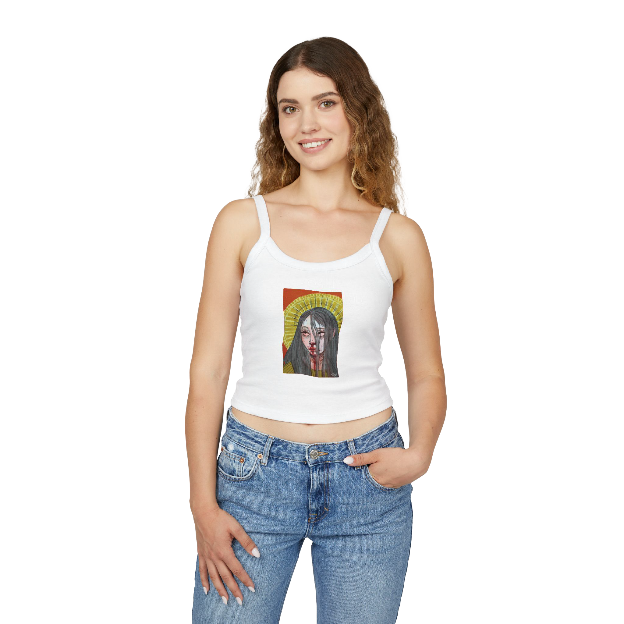 "FALSE IDOL" (2018) Spaghetti Strap Tank Top