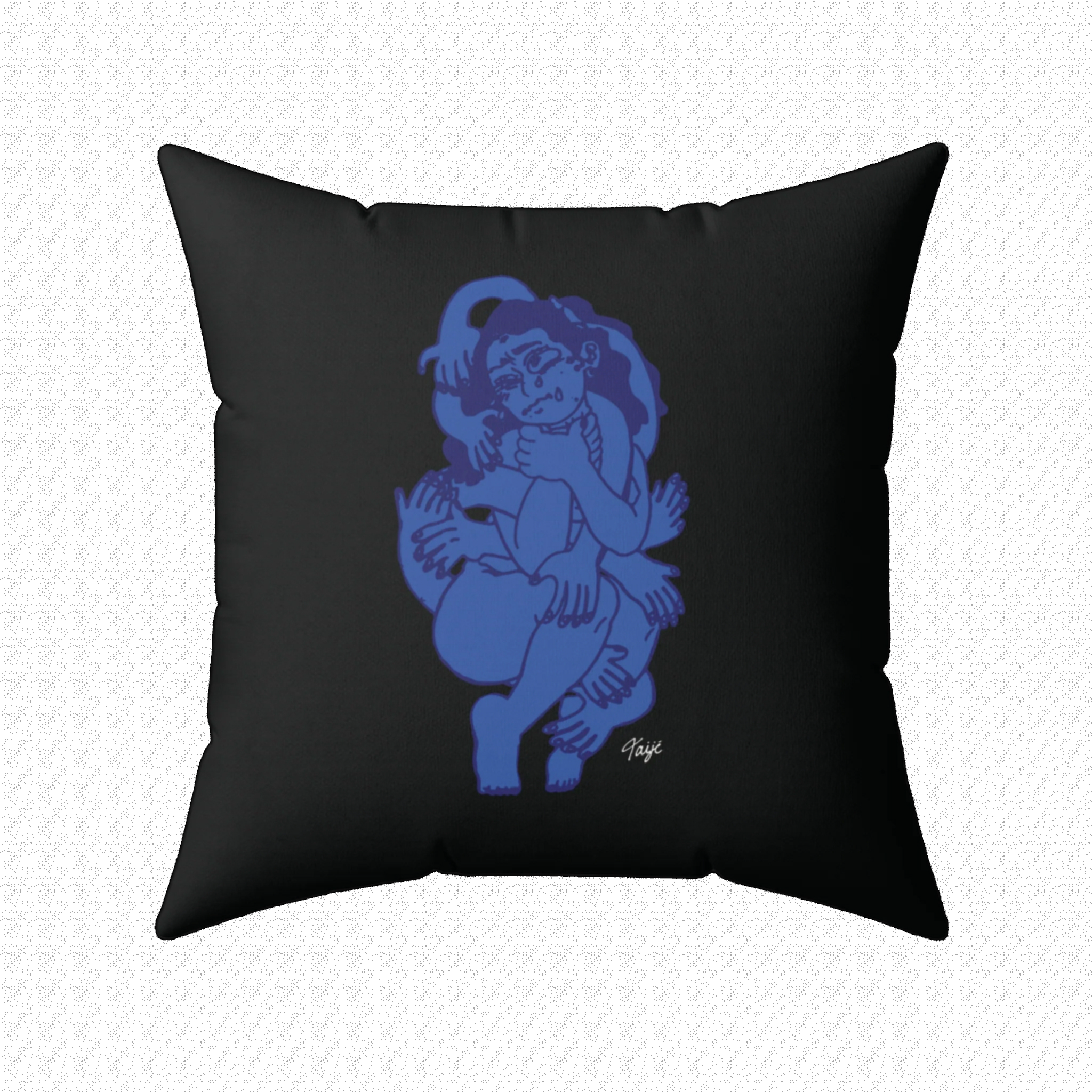 "MI CUERPO" (2018) Faux Suede Square Pillow