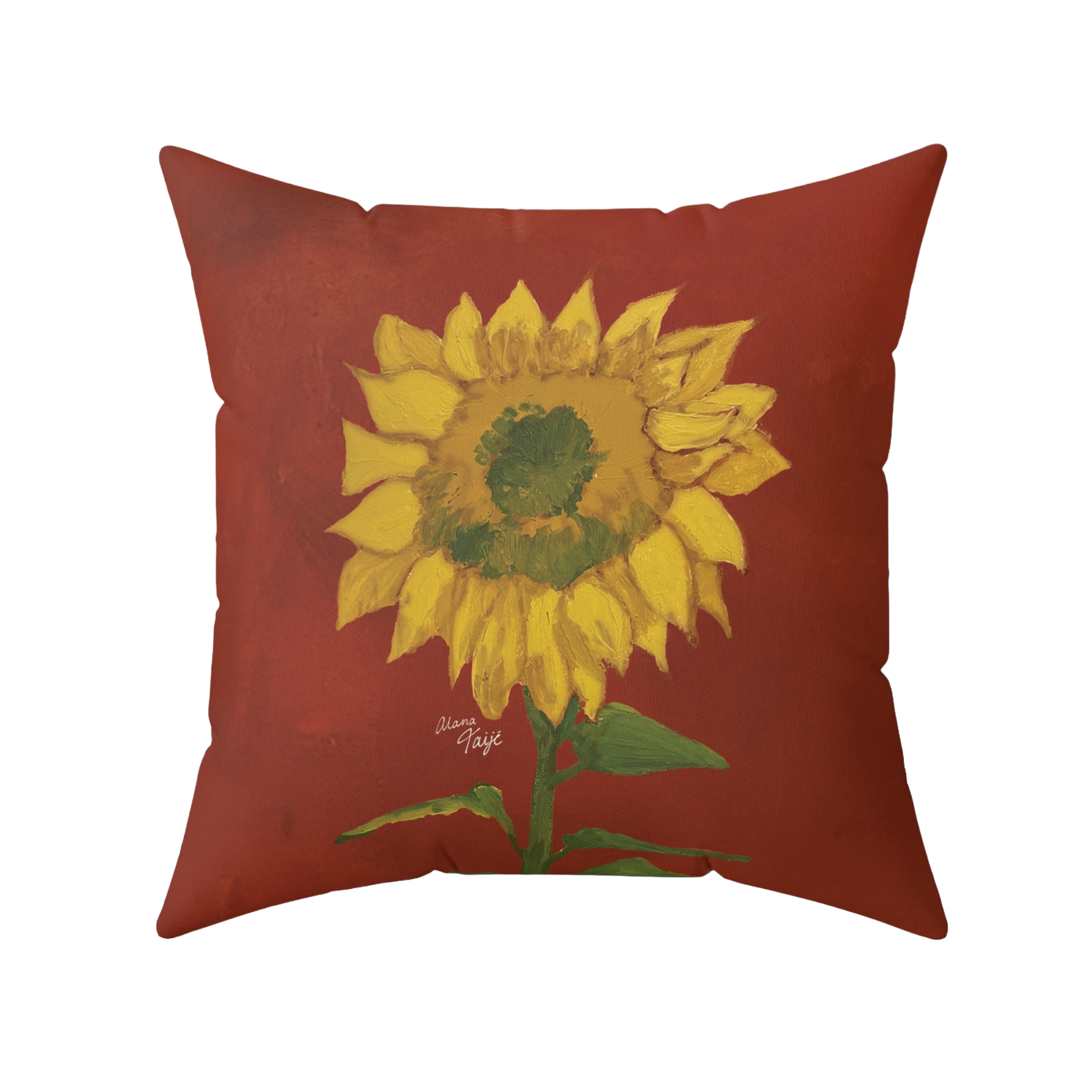 "DEL SOL" (2018) Faux Suede Square Pillow