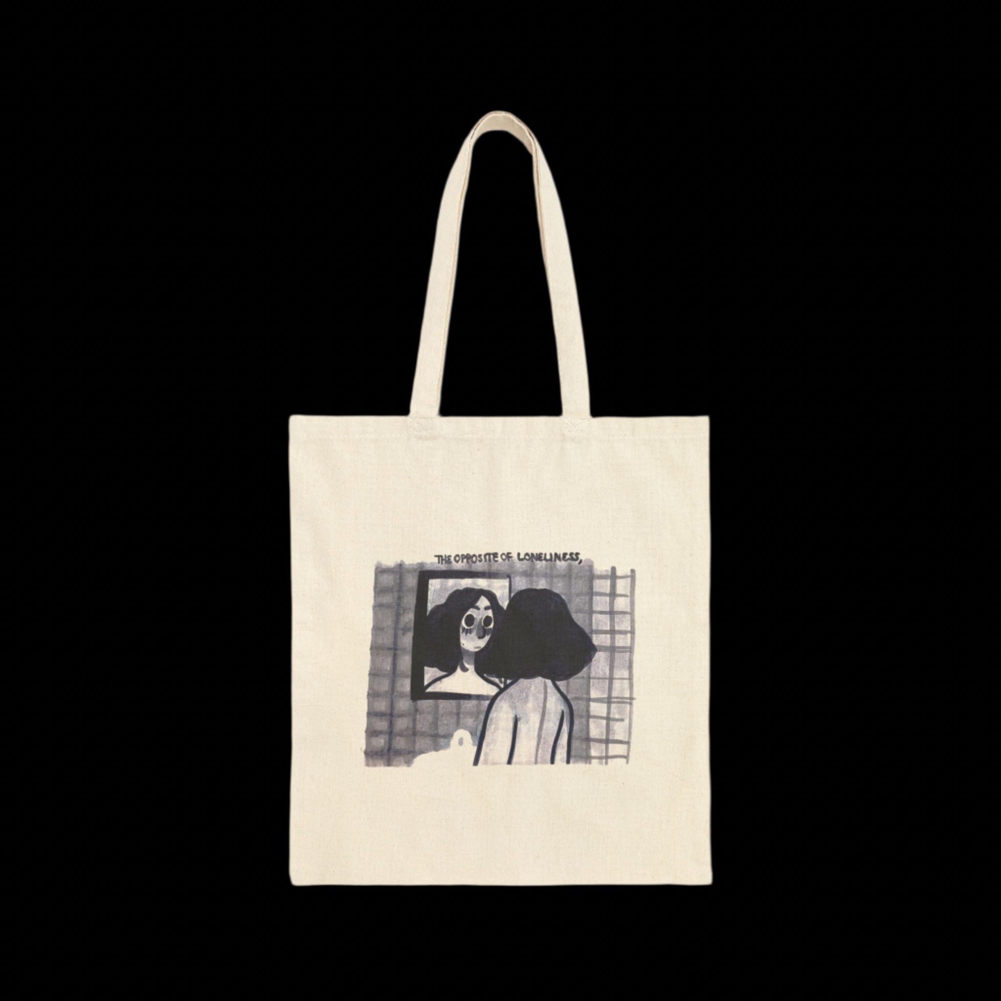 "THE OPPOSITE OF LONELINESS" (2018) Cotton Tote Bag