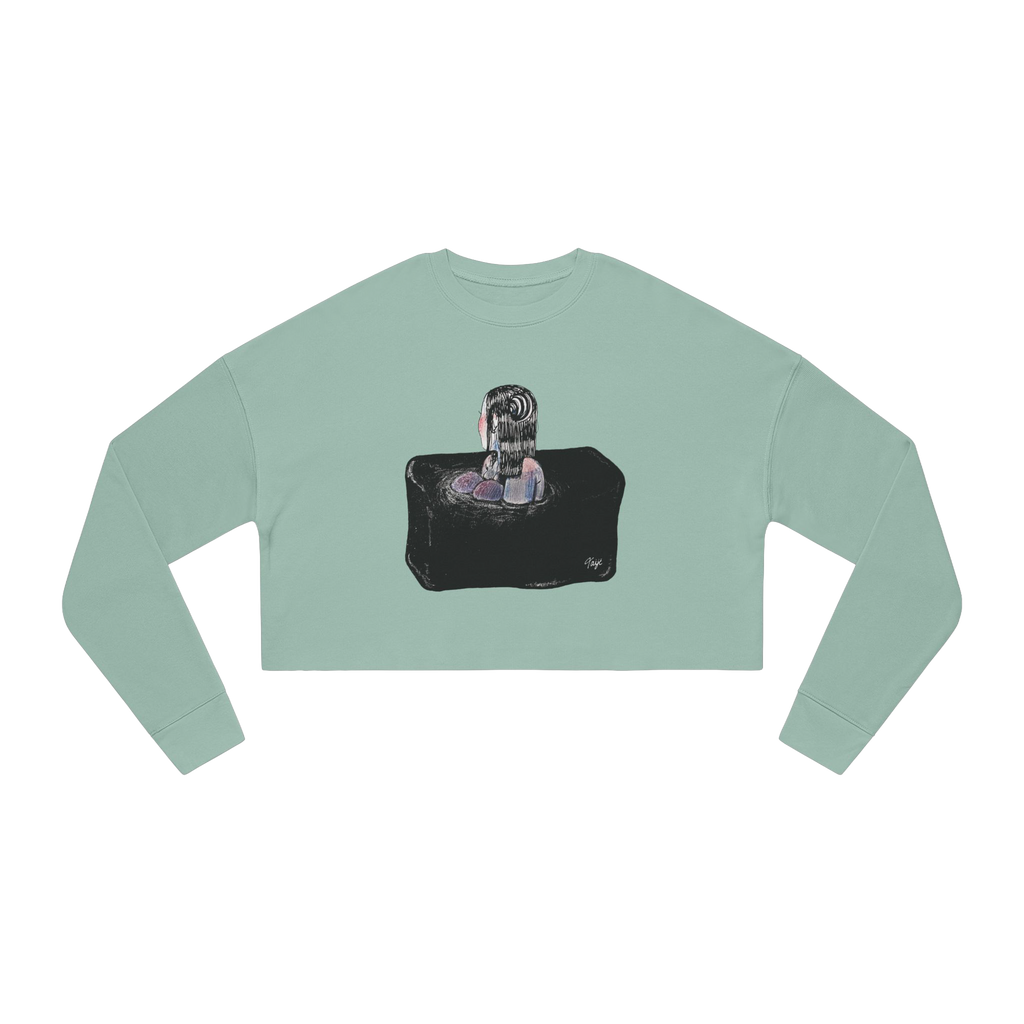 "SINK OR SWIM" (2018) Boxy Cropped Long Sleeve
