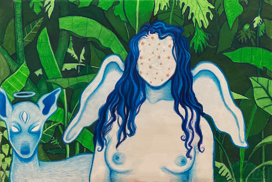 "NATURE'S ANGELS" (2023) Re-Painted Canvas