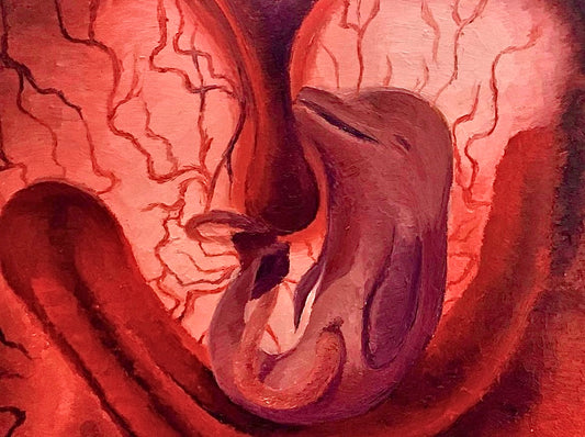 "IN UTERO" (2020) Original Oil Painting