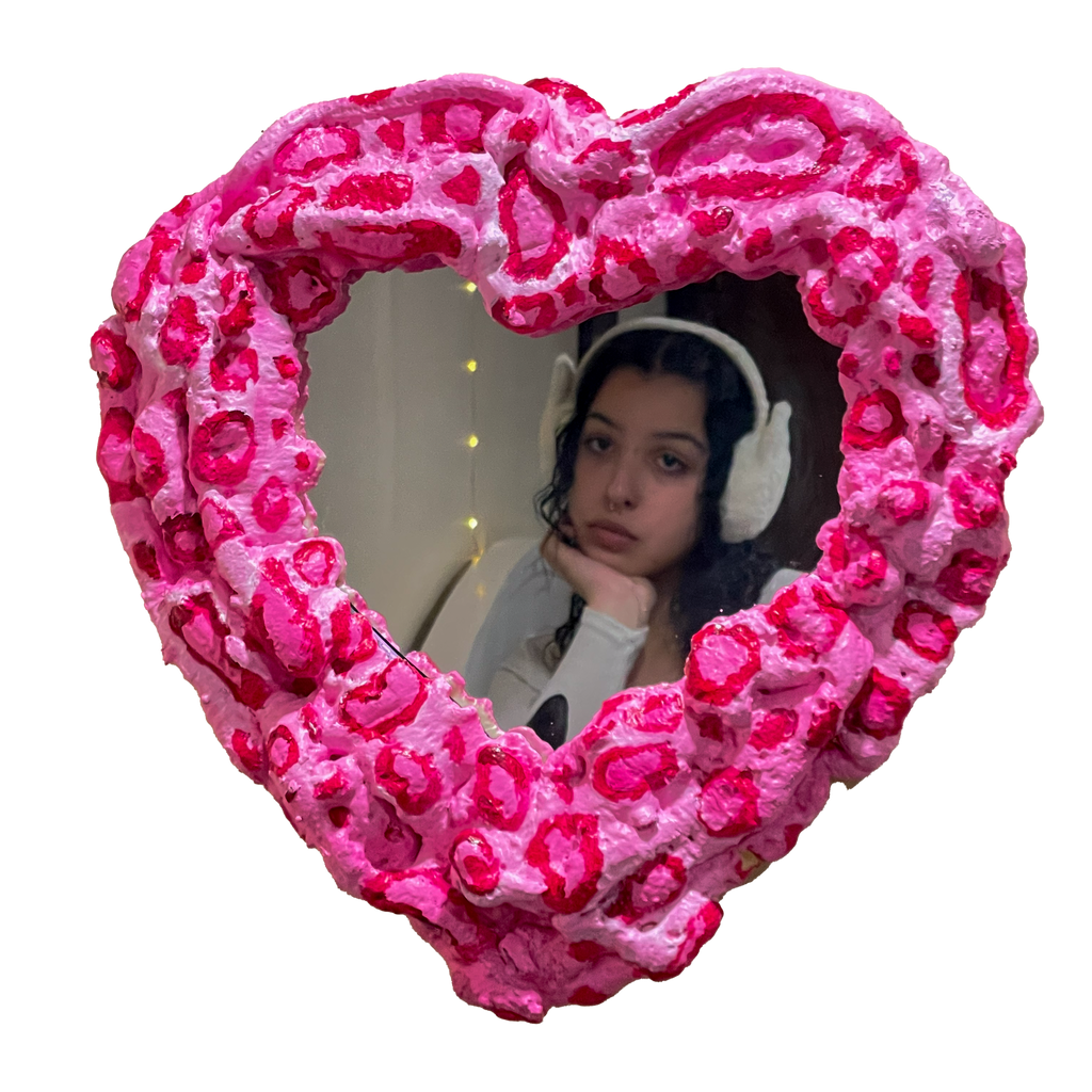 "CUPID'S OWN" (2021) Heart-Shaped Foam Mirror