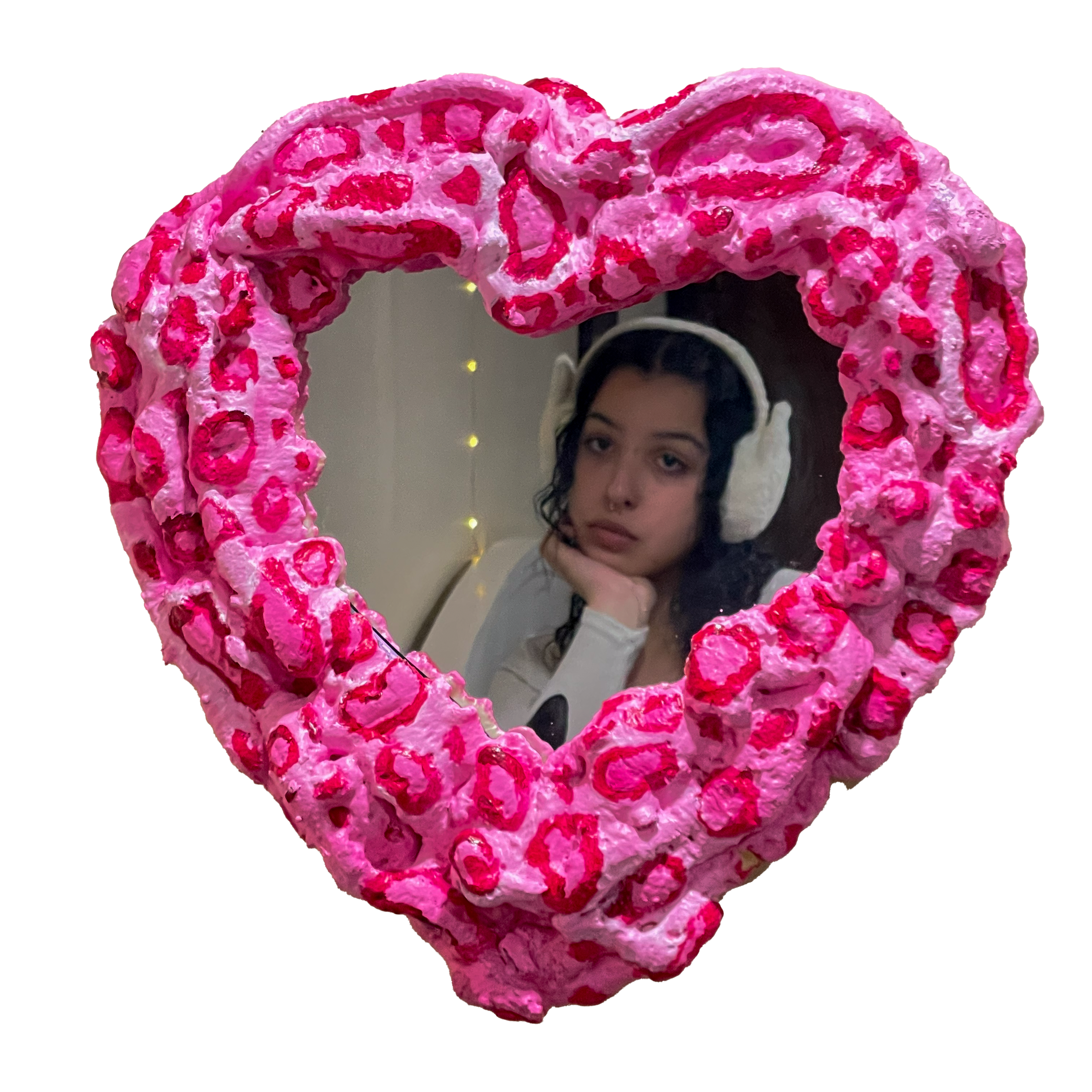 "CUPID'S OWN" (2021) Heart-Shaped Foam Mirror