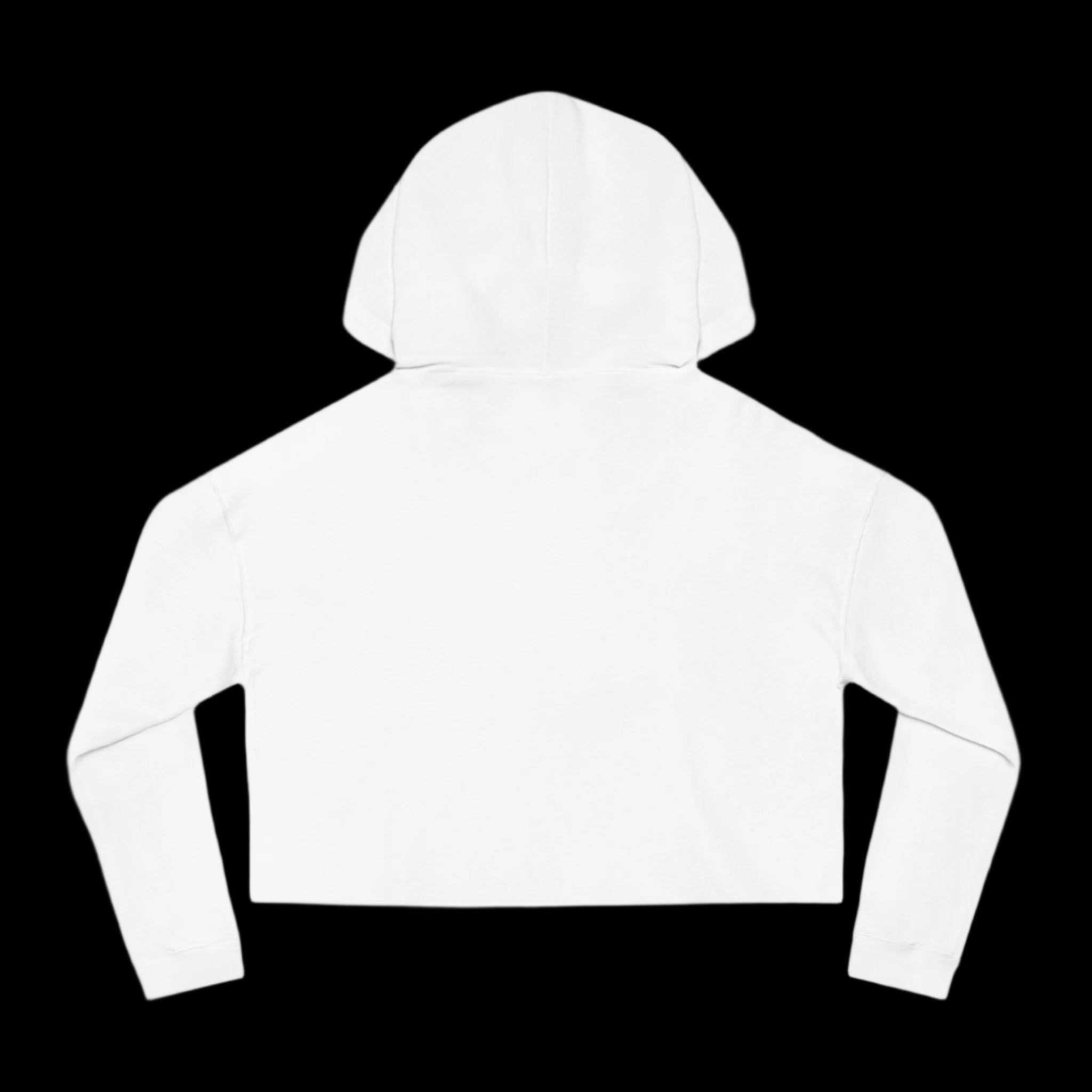 "THE OPPOSITE OF LONELINESS" (2018) Boxy Cropped Cotton Hoodie