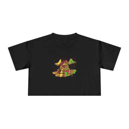 "INTIMACY ANGEL" (2019) Boxy Cropped Cotton Tee