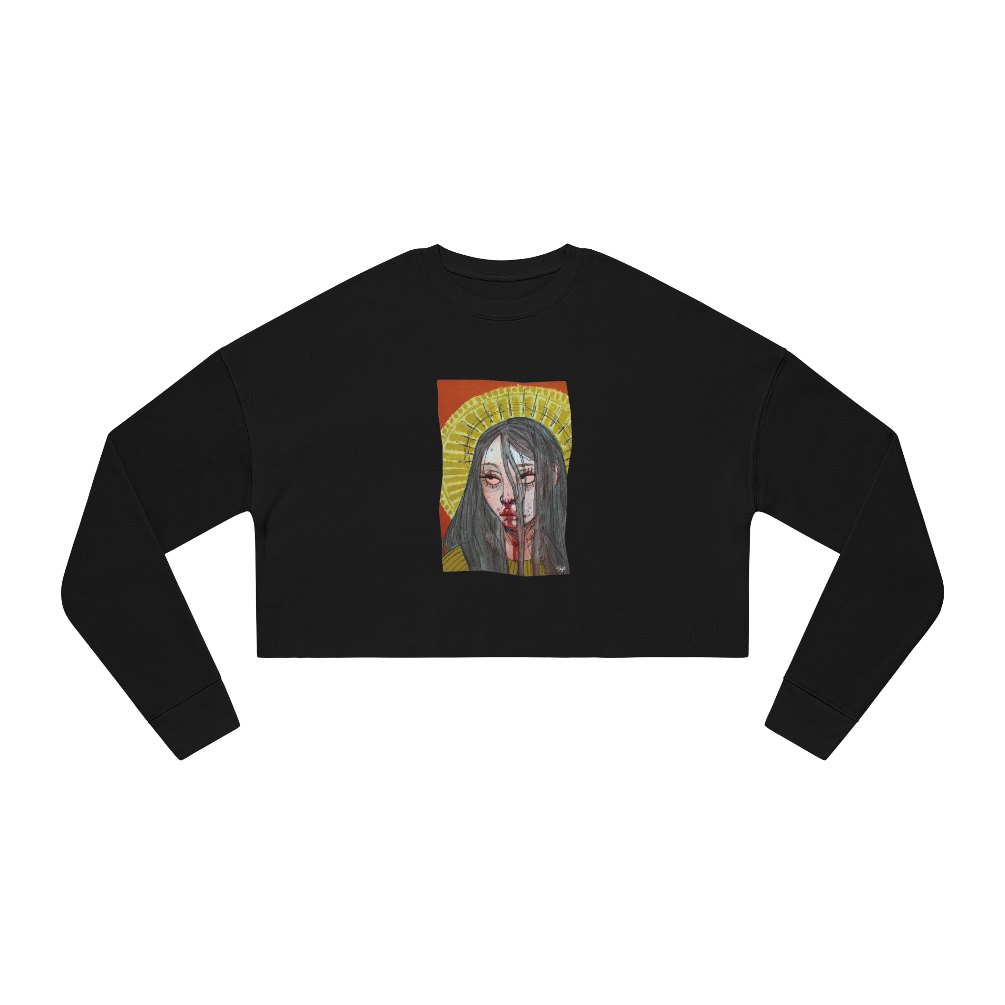 "FALSE IDOL" (2018) Boxy Cropped Long Sleeve