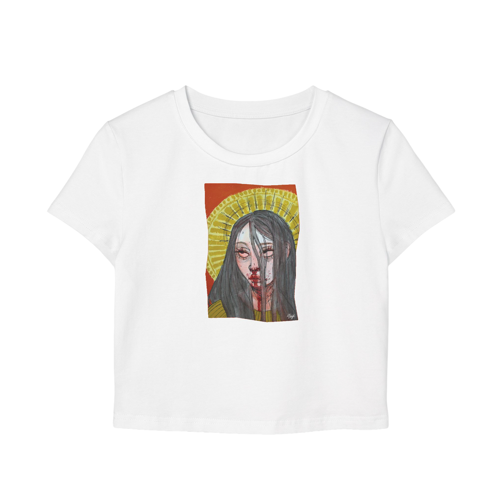 "FALSE IDOL" (2018) Cropped Cotton Tee