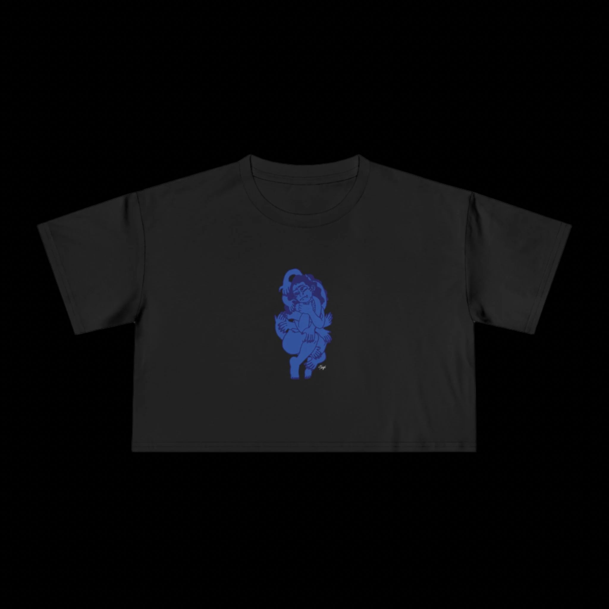 "MI CUERPO" (2018) Boxy Cropped Cotton Tee