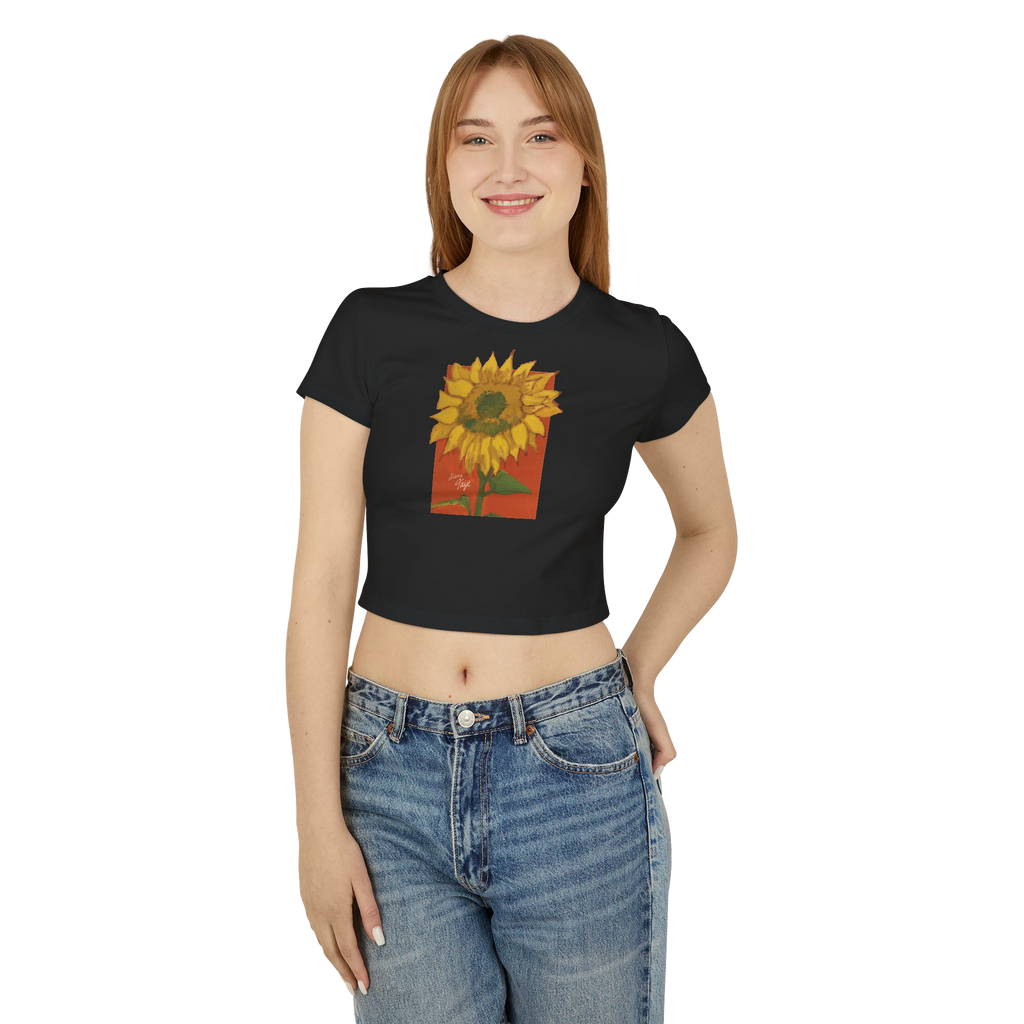"DEL SOL" (2018) Cropped Cotton Tee