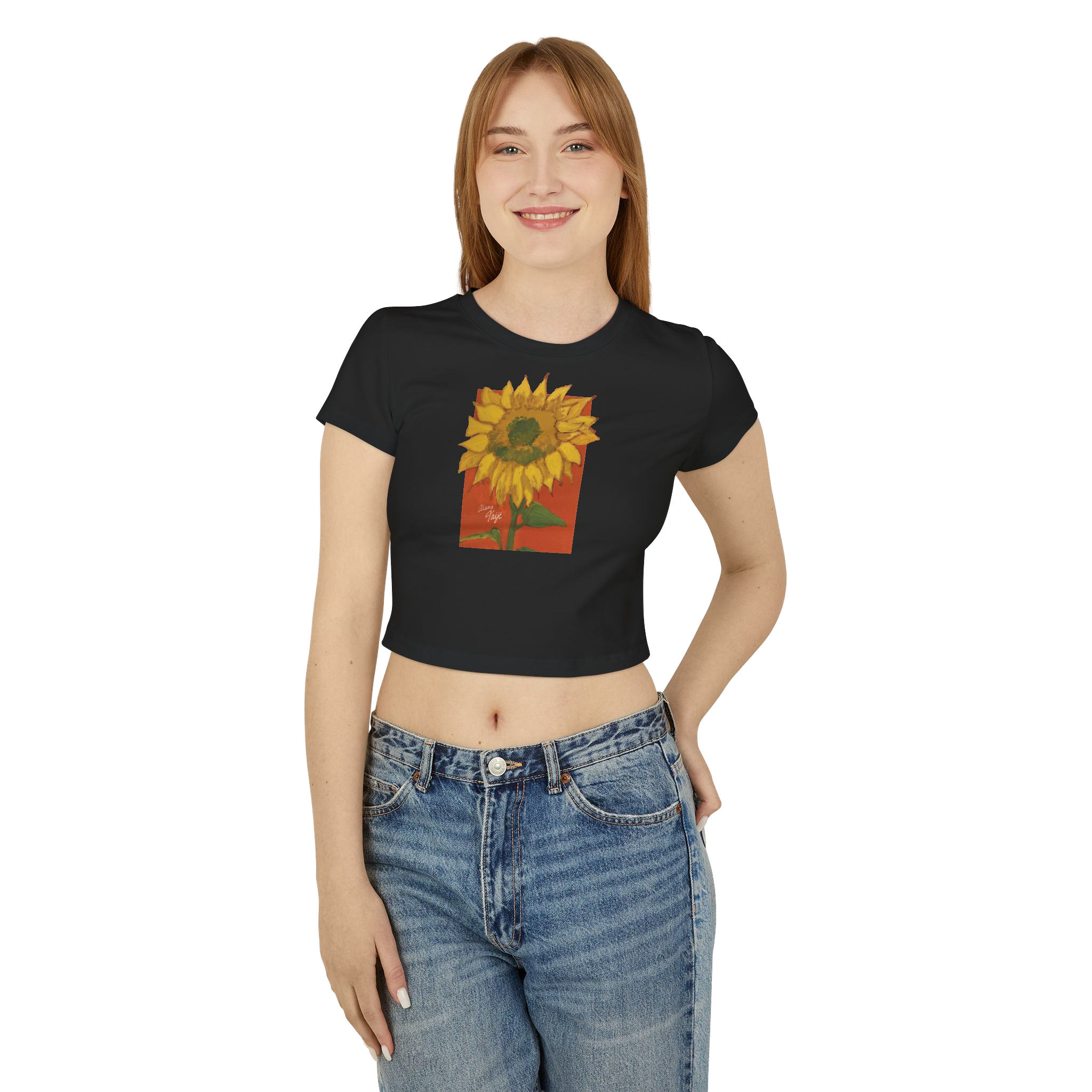 "DEL SOL" (2018) Cropped Cotton Tee