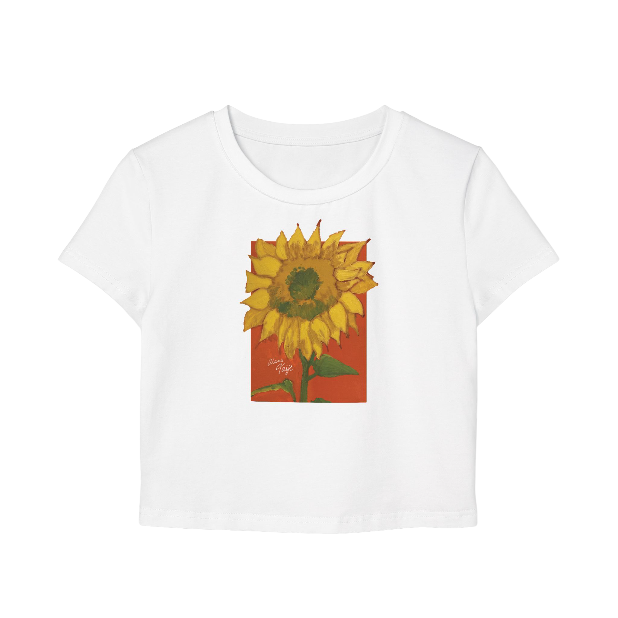"DEL SOL" (2018) Cropped Cotton Tee