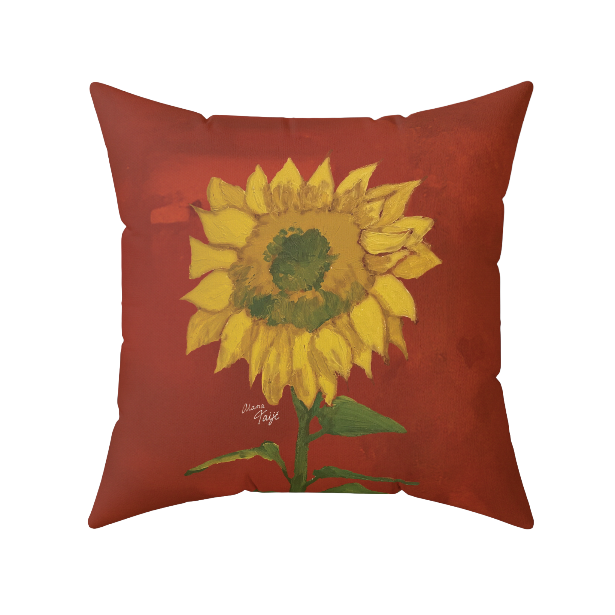 "DEL SOL" (2018) Faux Suede Square Pillow