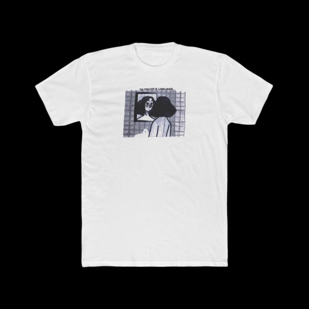 "THE OPPOSITE OF LONELINESS" (2018) Masc-Fit Cotton Crew Tee
