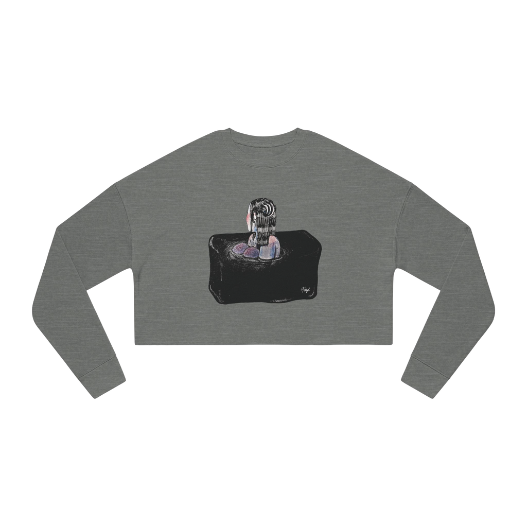 "SINK OR SWIM" (2018) Boxy Cropped Long Sleeve
