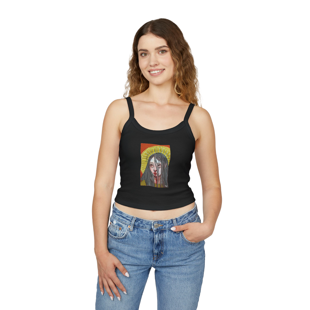 "FALSE IDOL" (2018) Spaghetti Strap Tank Top