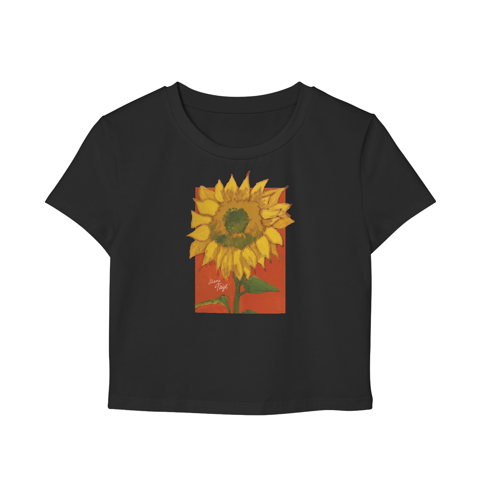 "DEL SOL" (2018) Cropped Cotton Tee