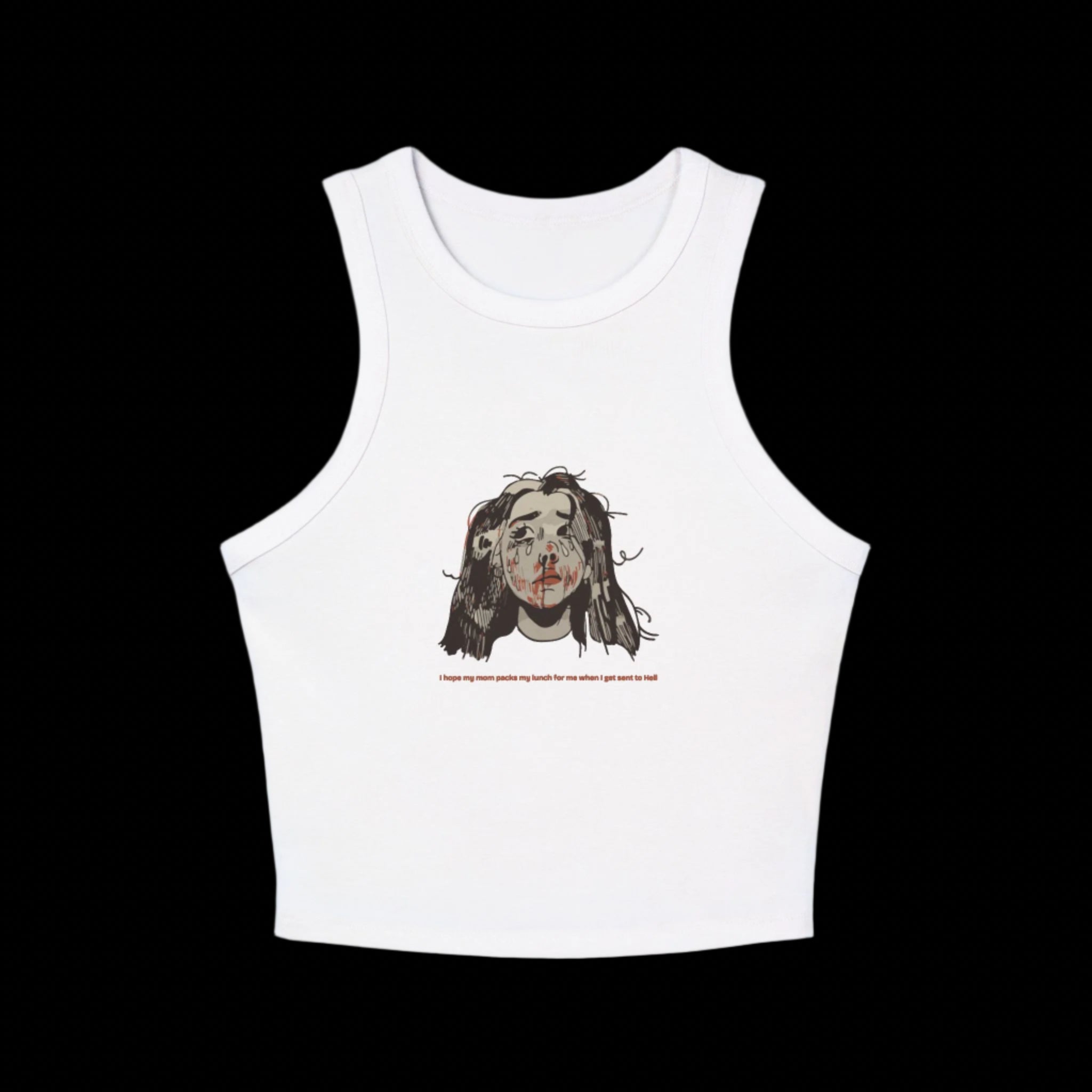 "MOMMY, PACK MY LUNCH" (2017) Racer Tank
