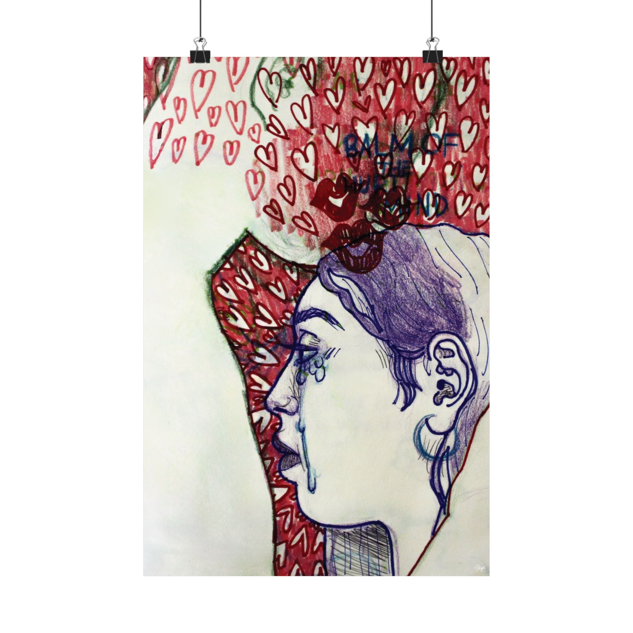 "BALM OF THE HURT MIND" (2019) Satin Poster