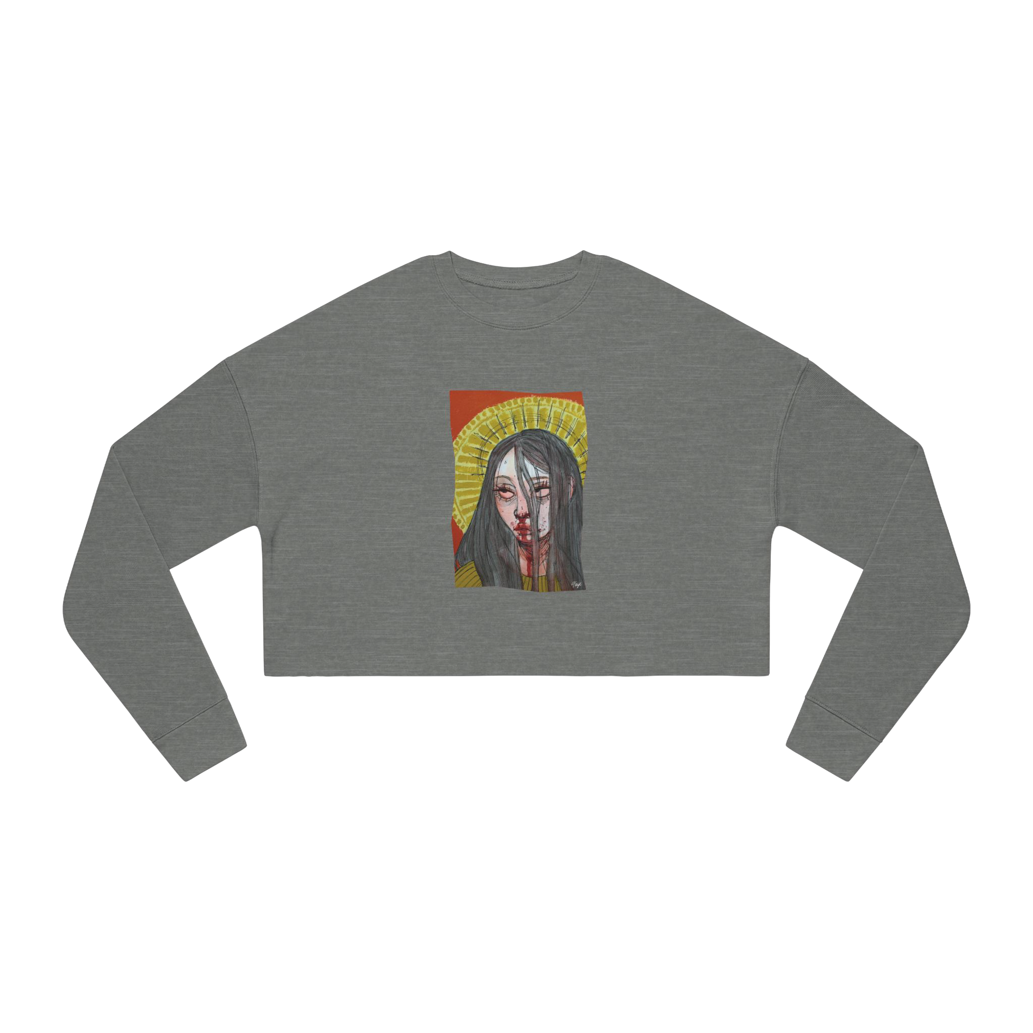 "FALSE IDOL" (2018) Boxy Cropped Long Sleeve