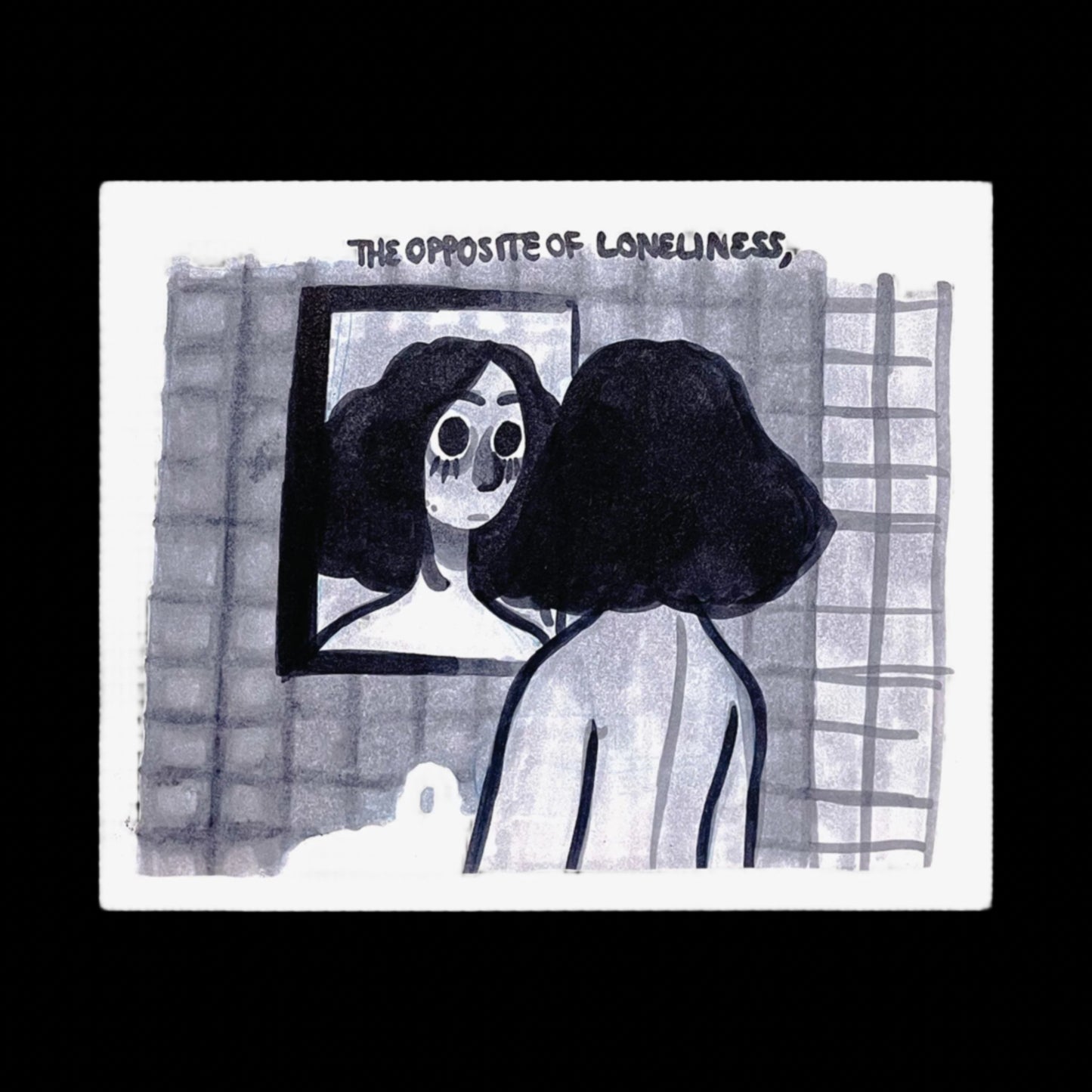 "THE OPPOSITE OF LONELINESS" (2018) Satin Poster