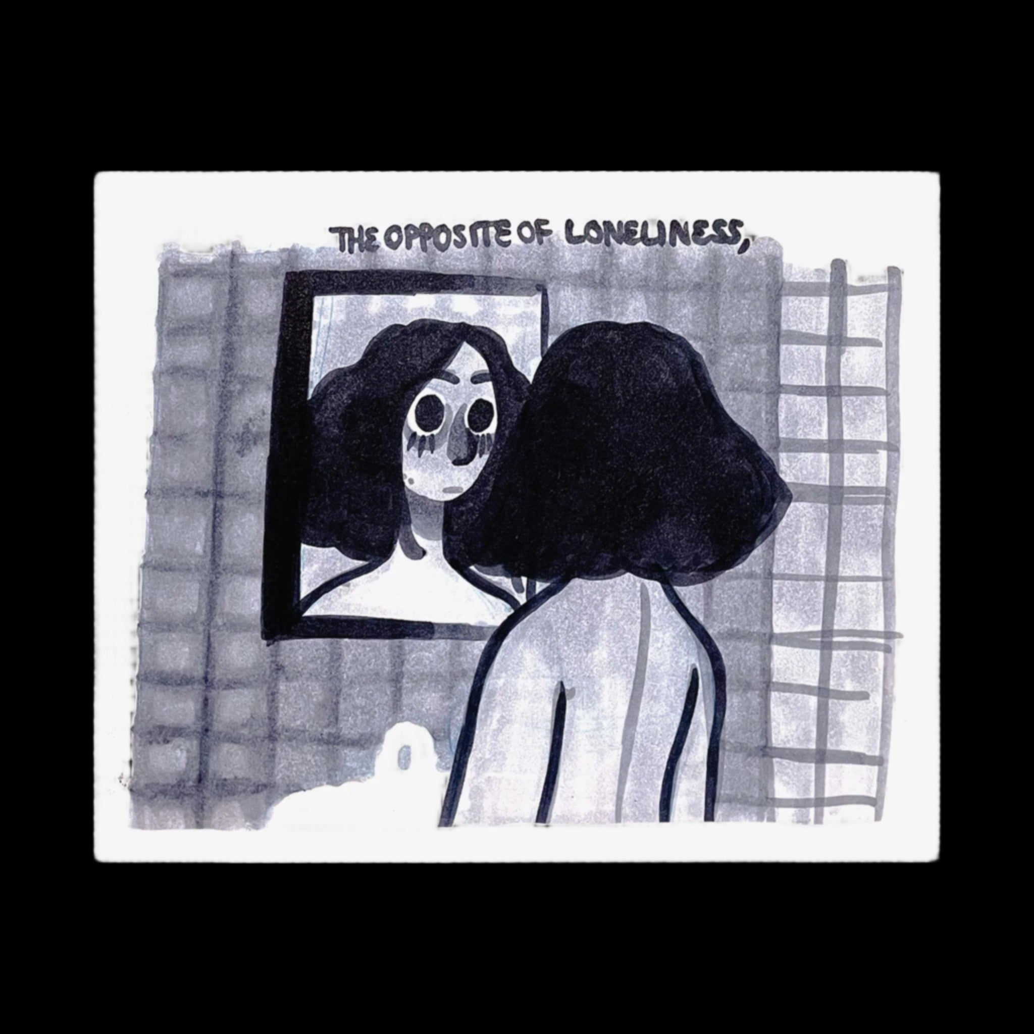 "THE OPPOSITE OF LONELINESS" (2018) Satin Poster