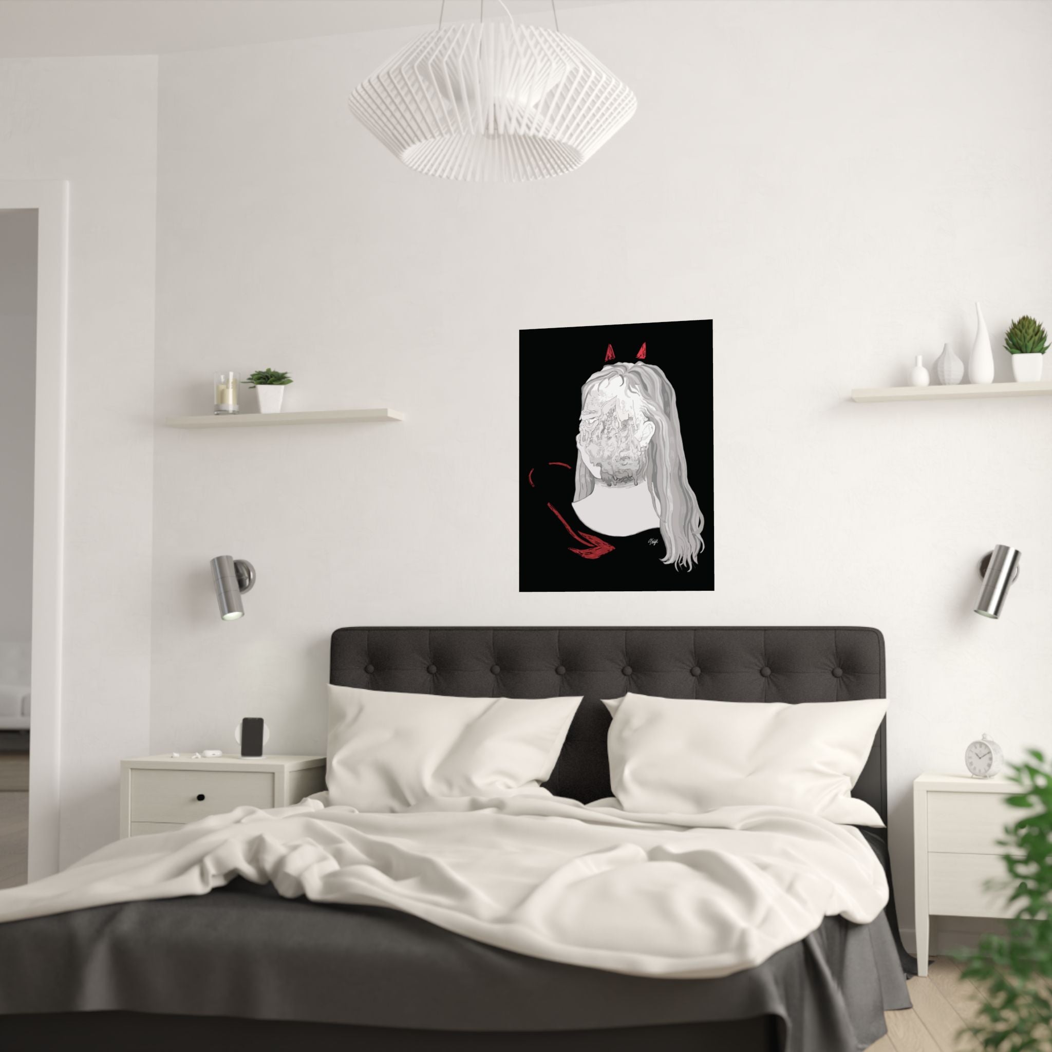 "BLOWN AWAY" (2019) Satin Poster