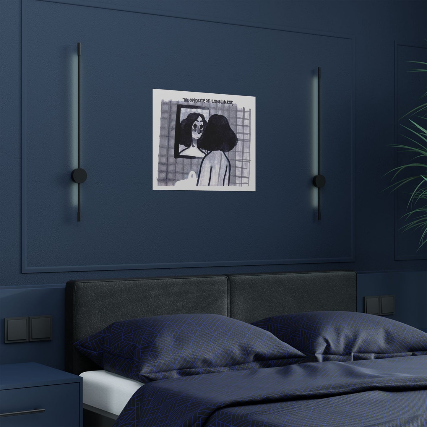"THE OPPOSITE OF LONELINESS" (2018) Satin Poster