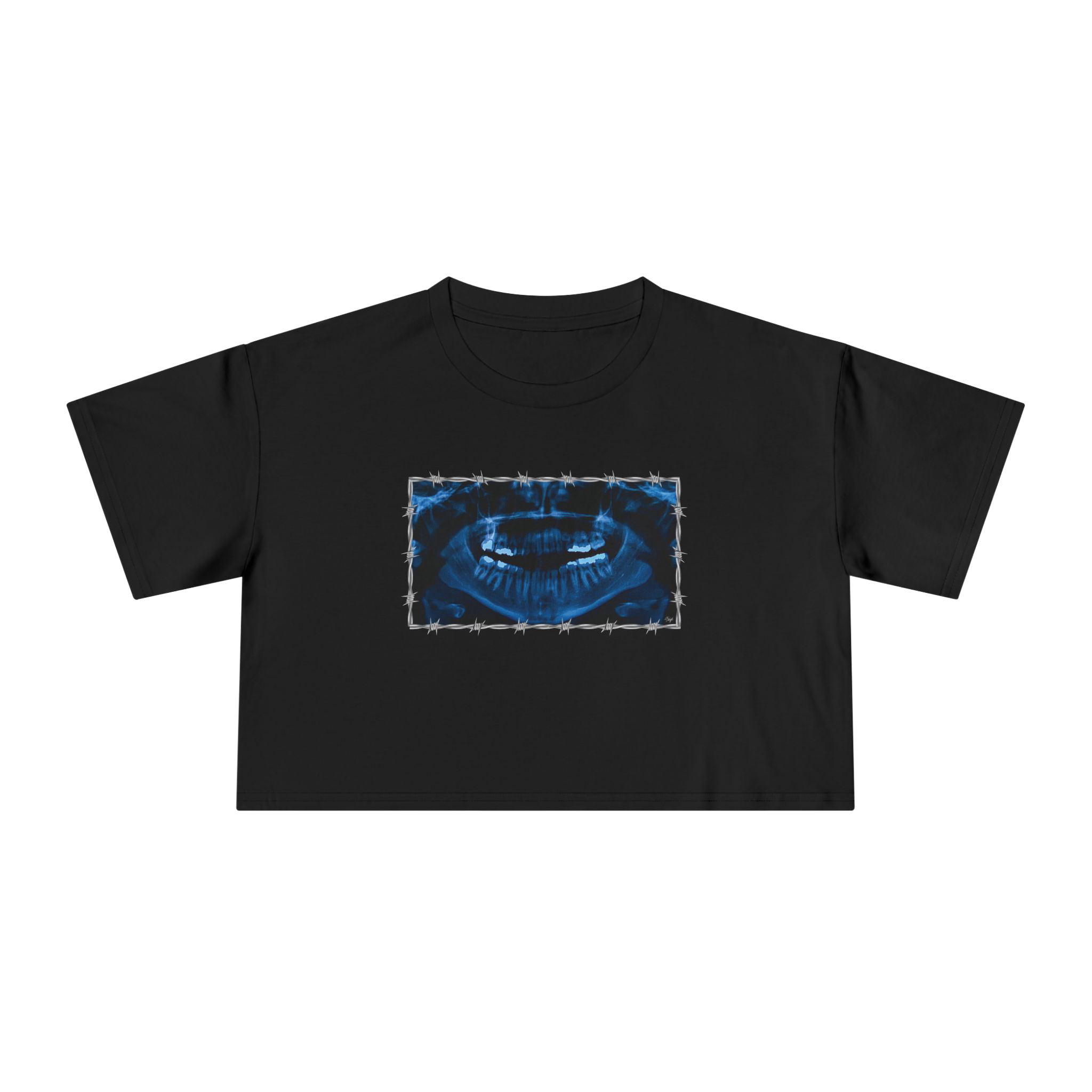 "NOVOCAINE" (2019) Boxy Cropped Cotton Tee