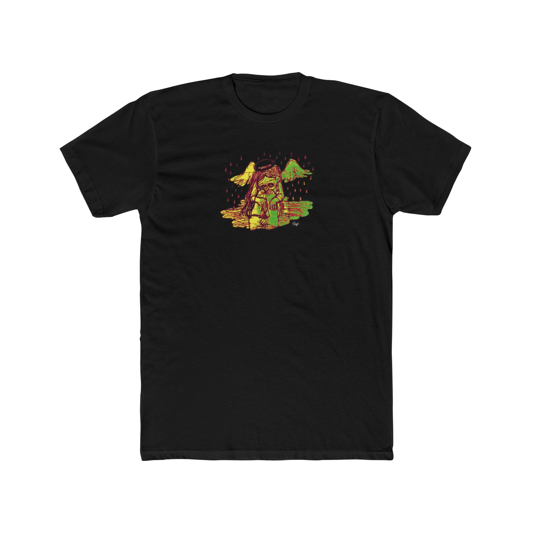 "INTIMACY ANGEL" (2019) Masc-Fit Cotton Crew Tee