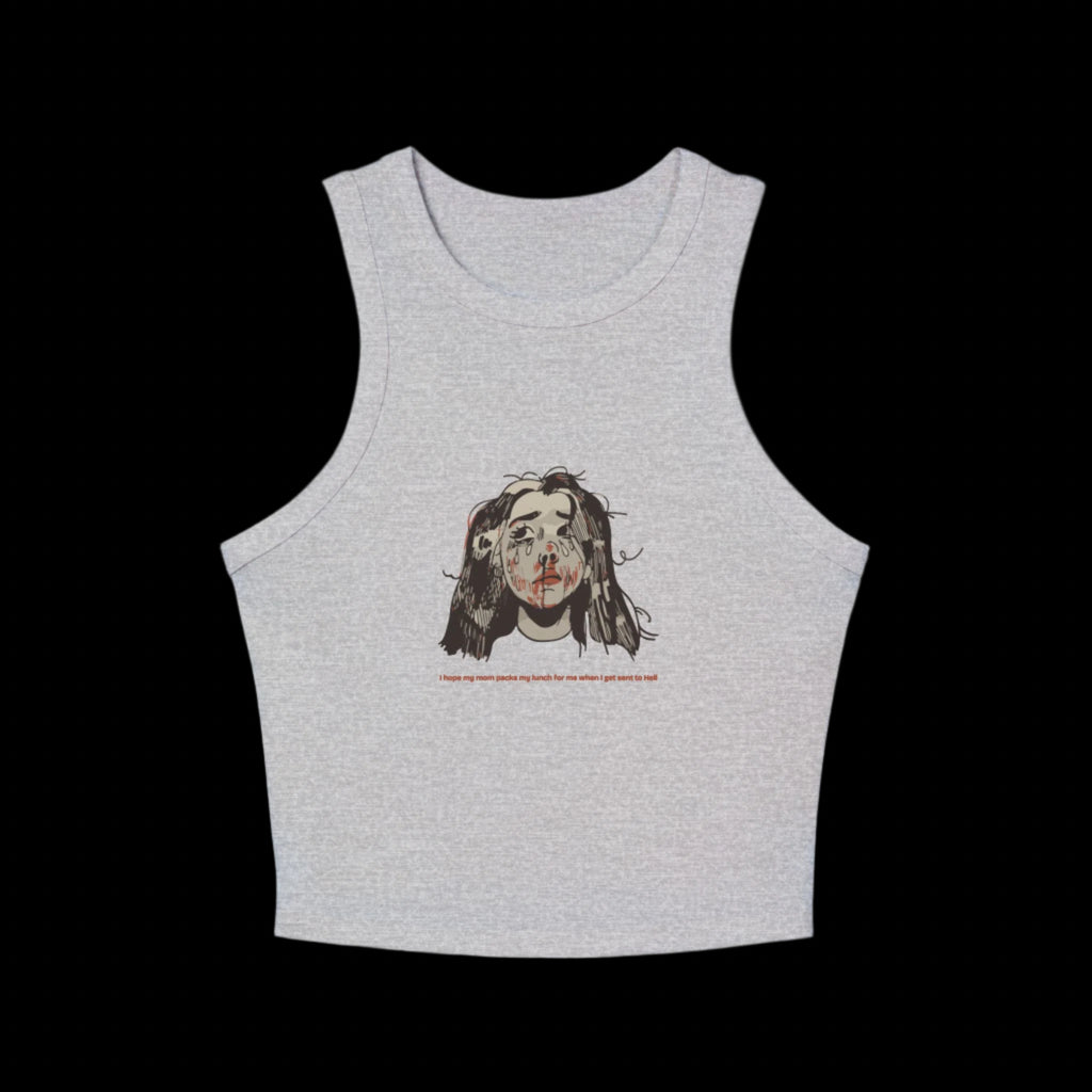 "MOMMY, PACK MY LUNCH" (2017) Racer Tank