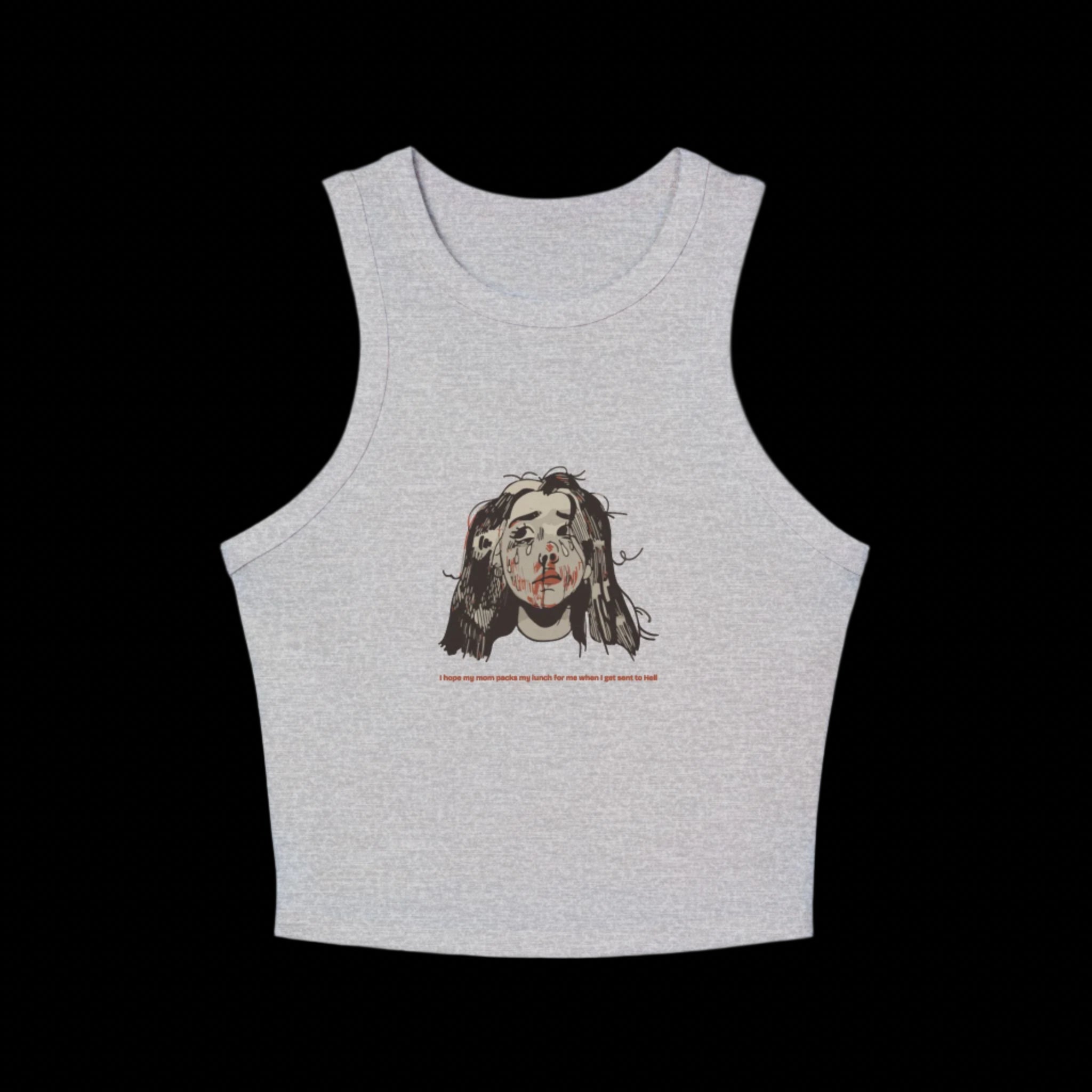 "MOMMY, PACK MY LUNCH" (2017) Racer Tank