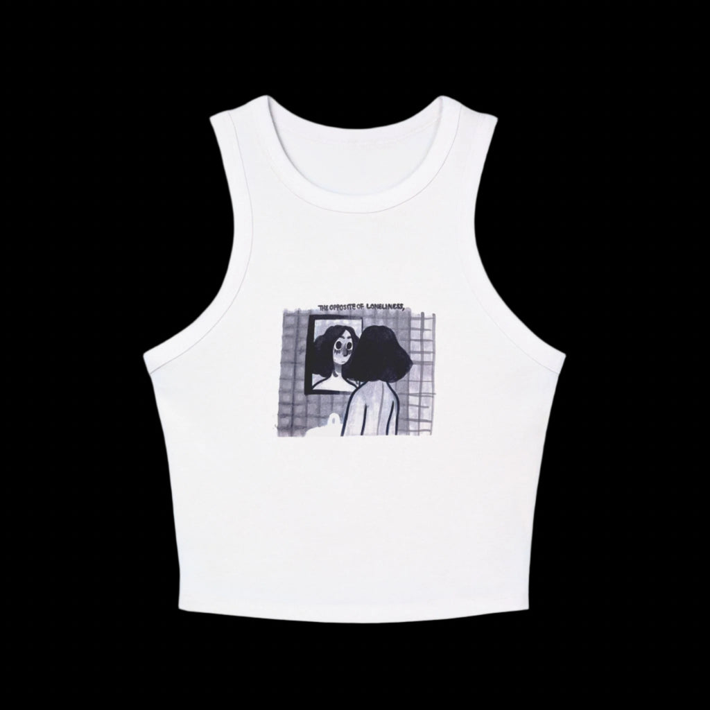 "THE OPPOSITE OF LONELINESS" (2018) Racer Tank