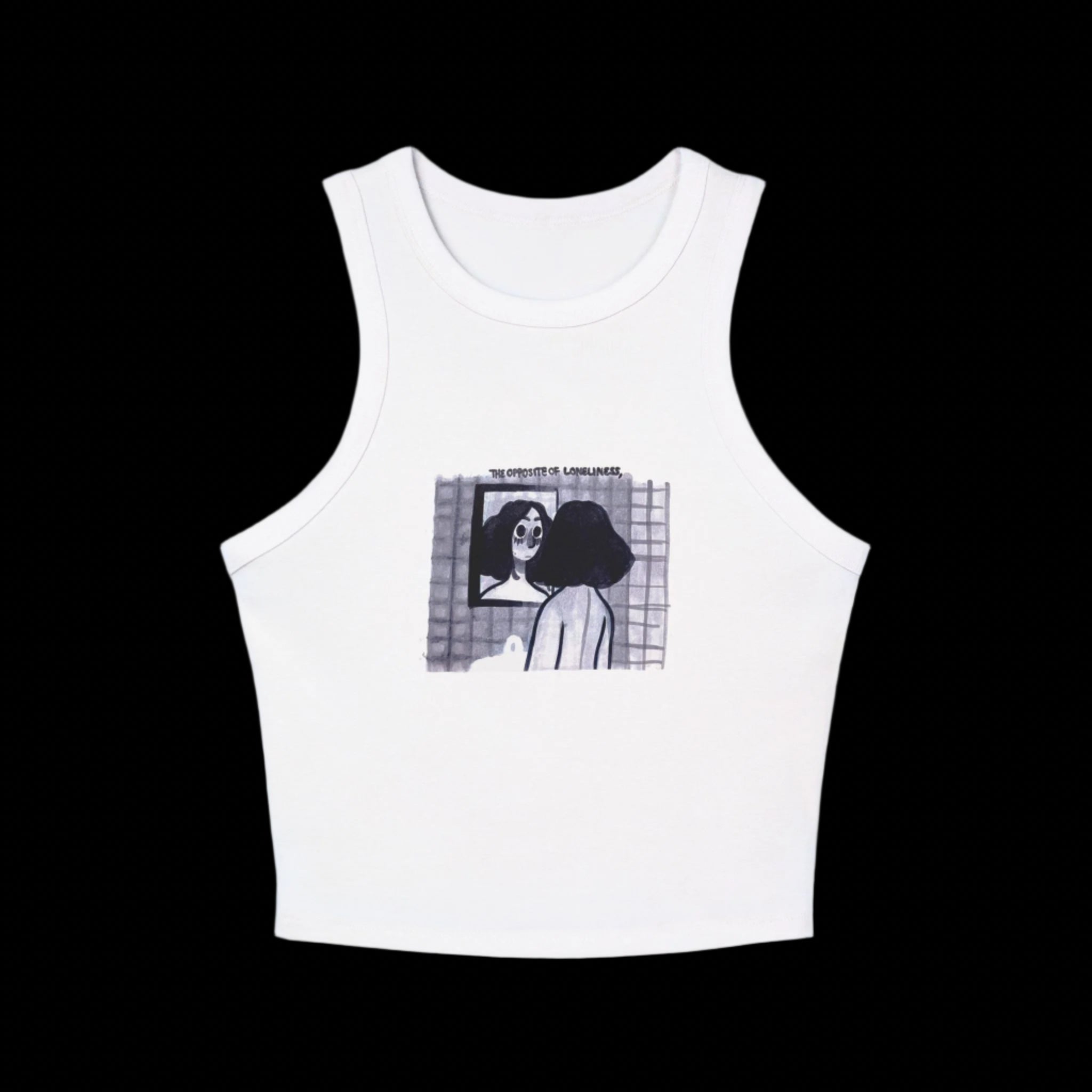 "THE OPPOSITE OF LONELINESS" (2018) Racer Tank