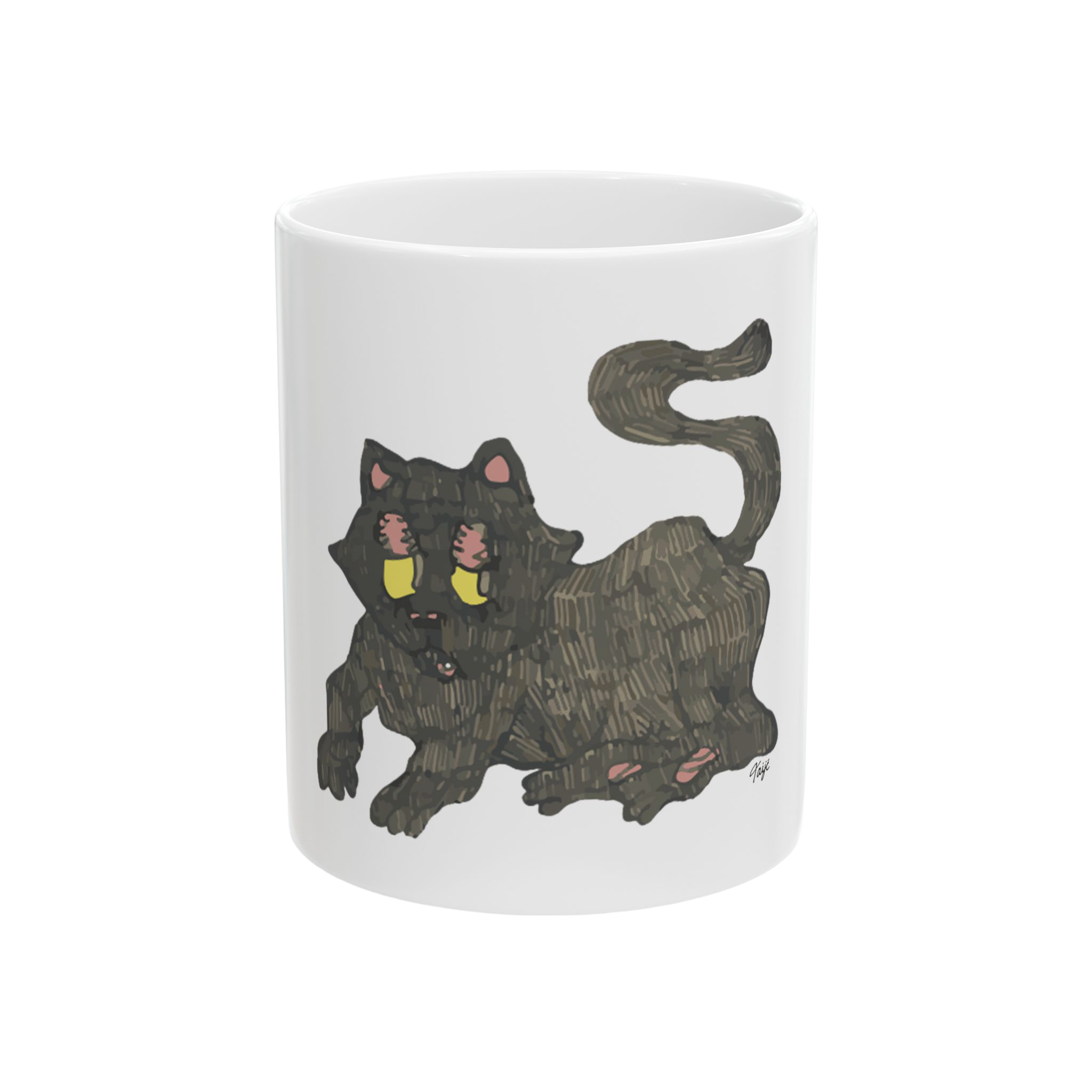 "GATO" (2019) 11oz White Ceramic Mug