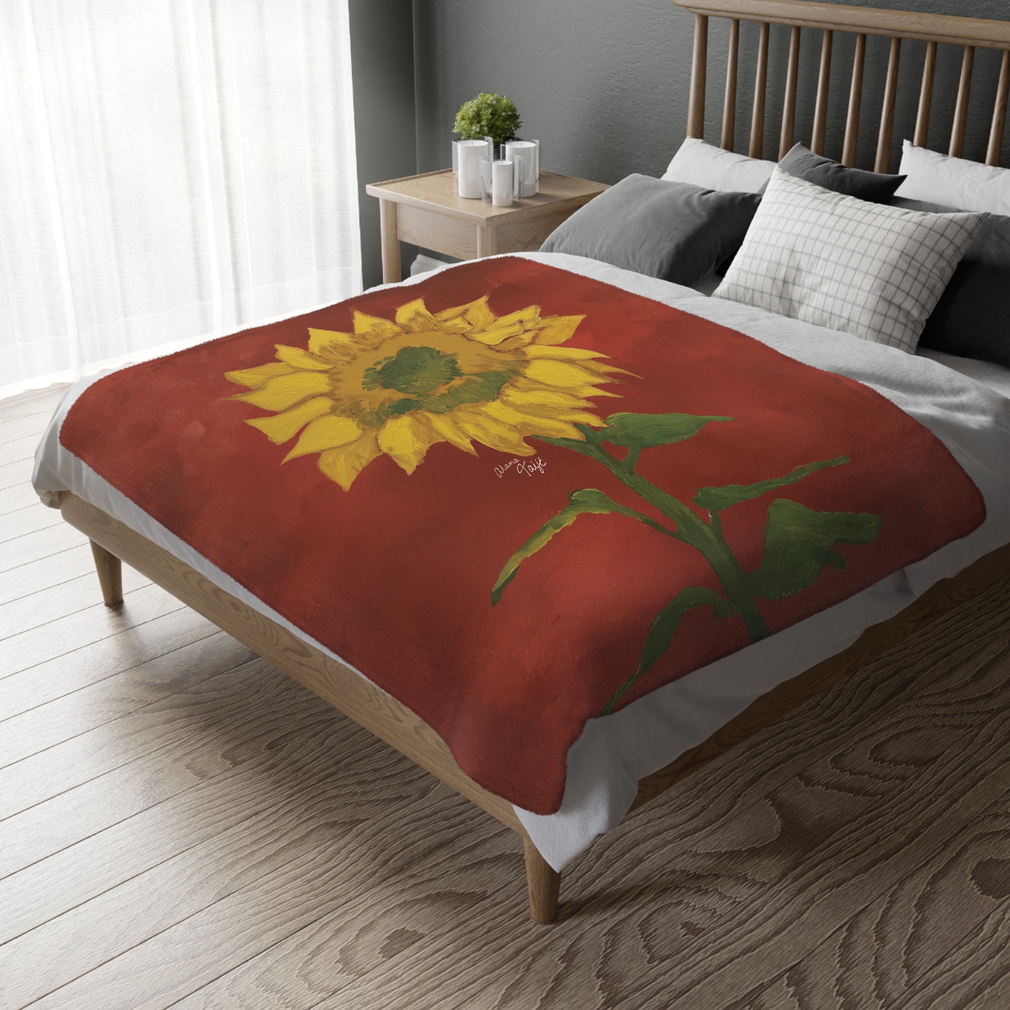 "DEL SOL" (2018) Velveteen Microfiber Blanket