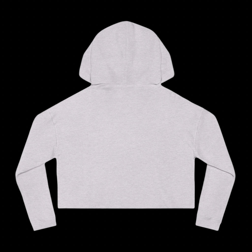 "THE OPPOSITE OF LONELINESS" (2018) Boxy Cropped Cotton Hoodie