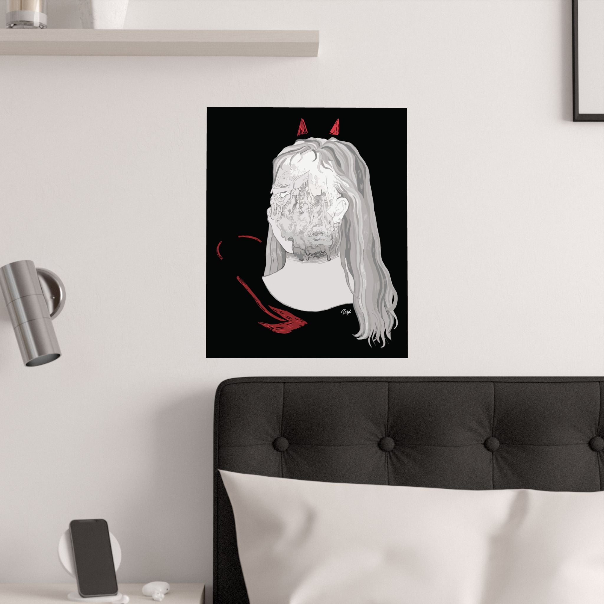 "BLOWN AWAY" (2019) Satin Poster