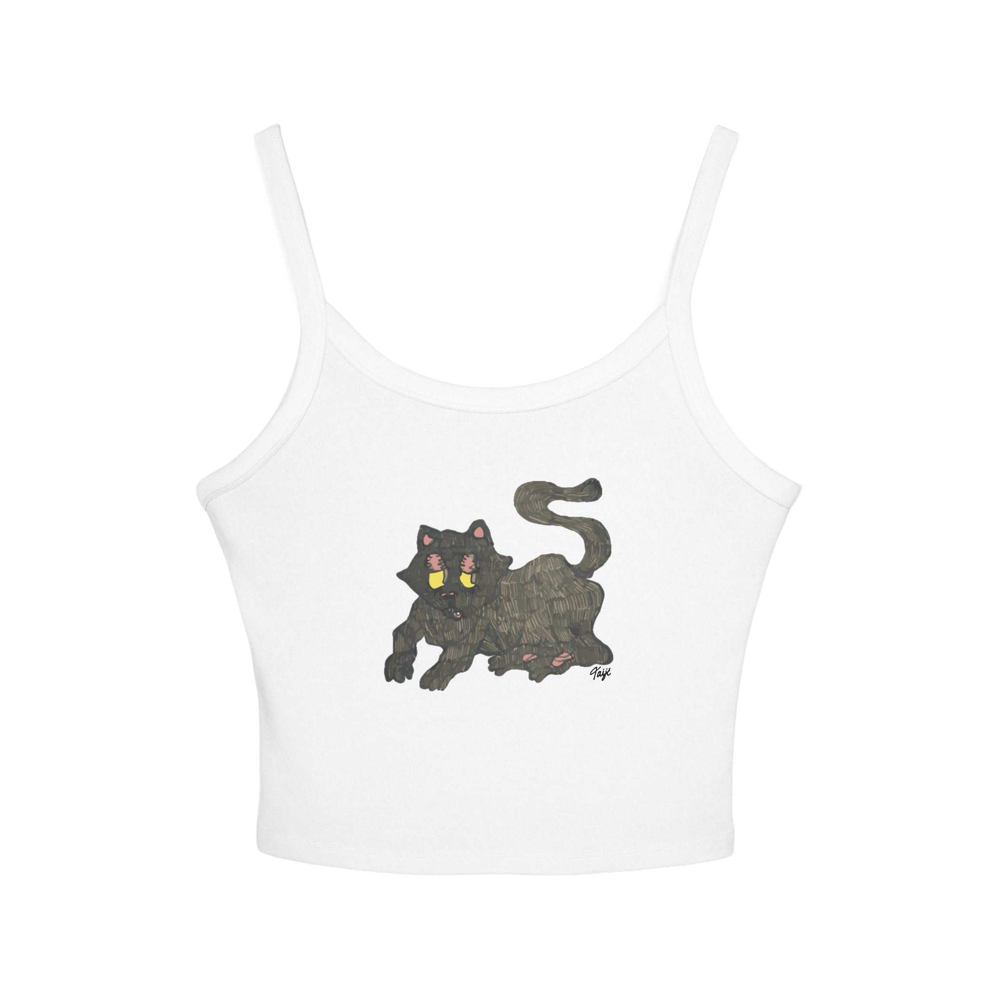 "GATO" (2019) Spaghetti Strap Tank Top